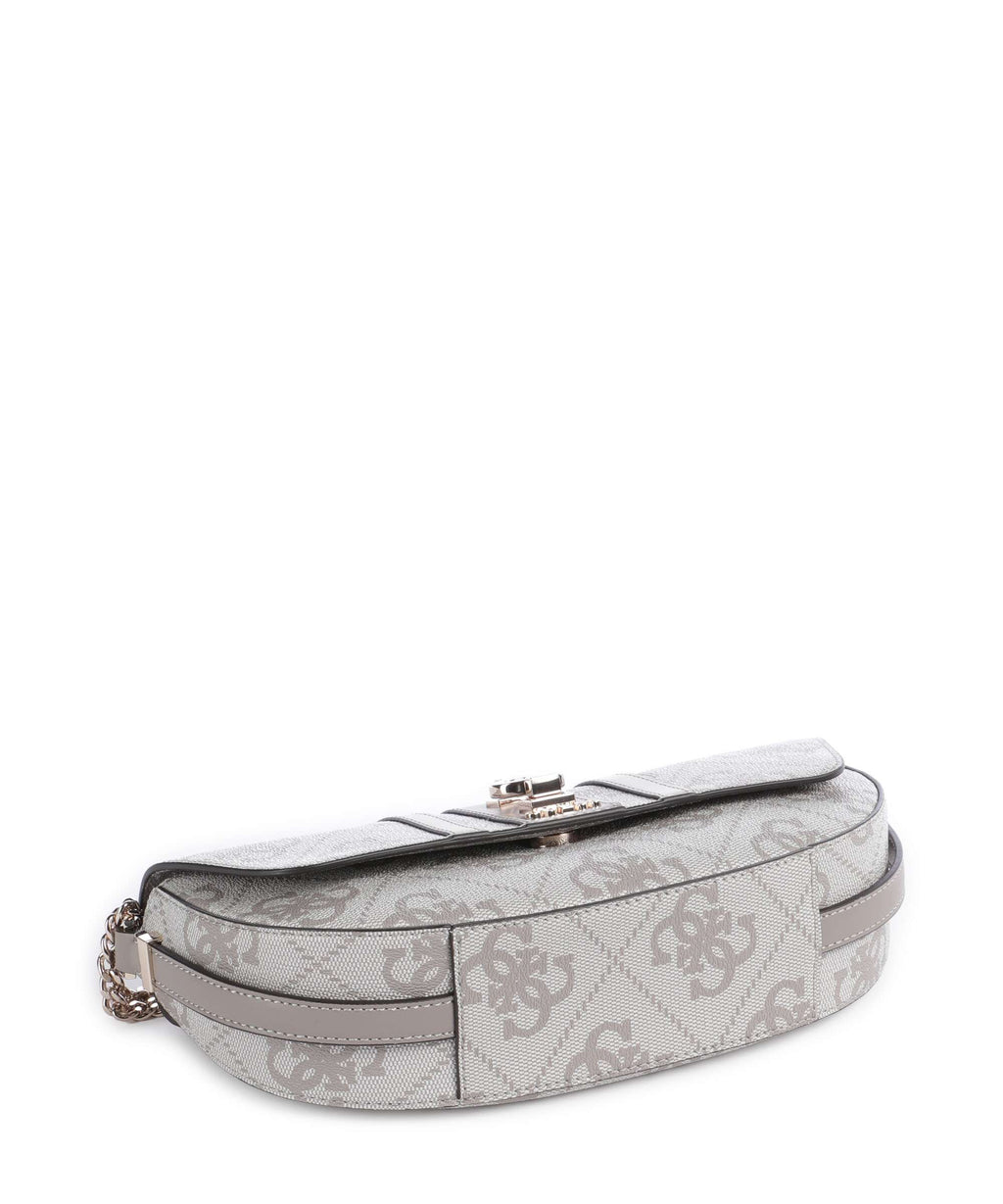 Guess Erenia Shoulder bag dark taupe logo