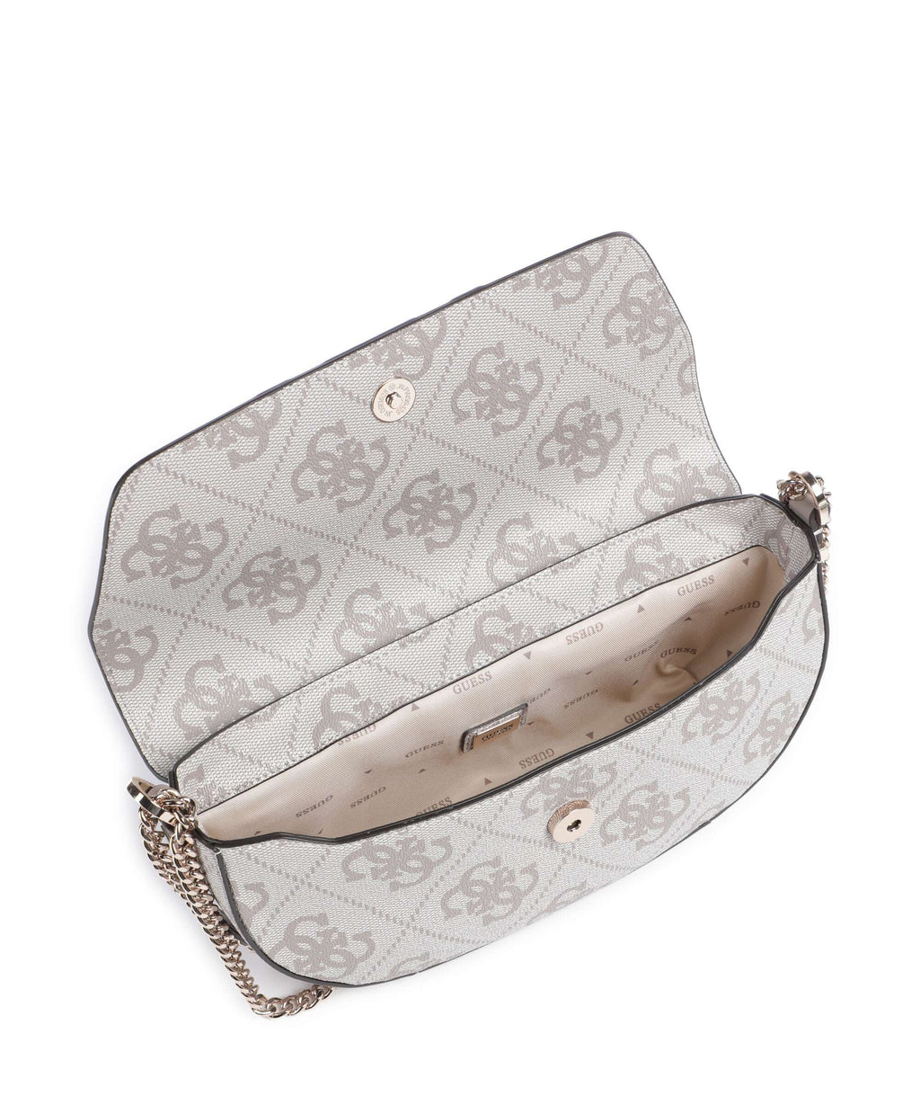 Guess Erenia Shoulder bag dark taupe logo