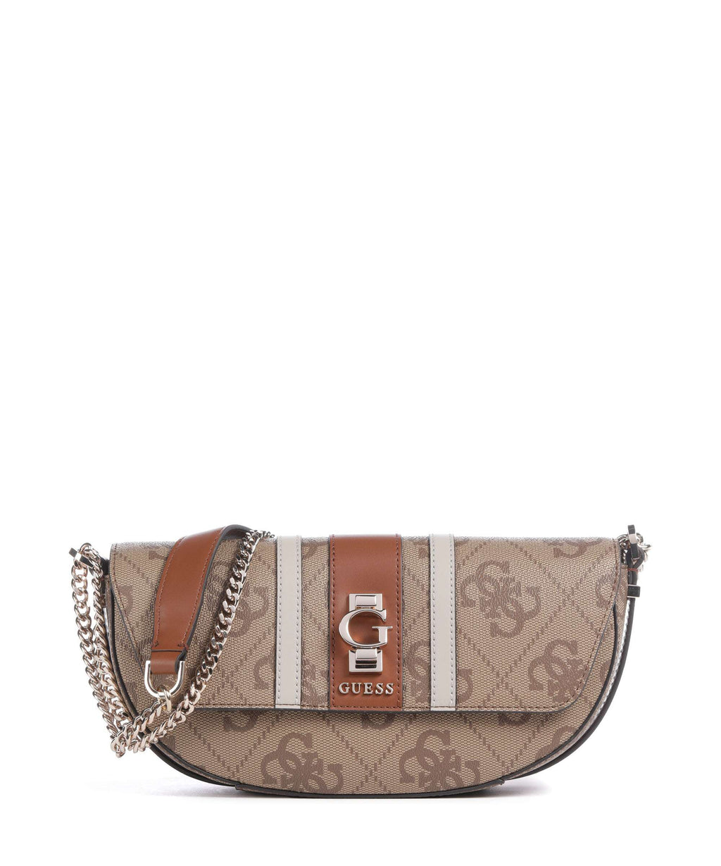 Guess Erenia Shoulder bag latte logo