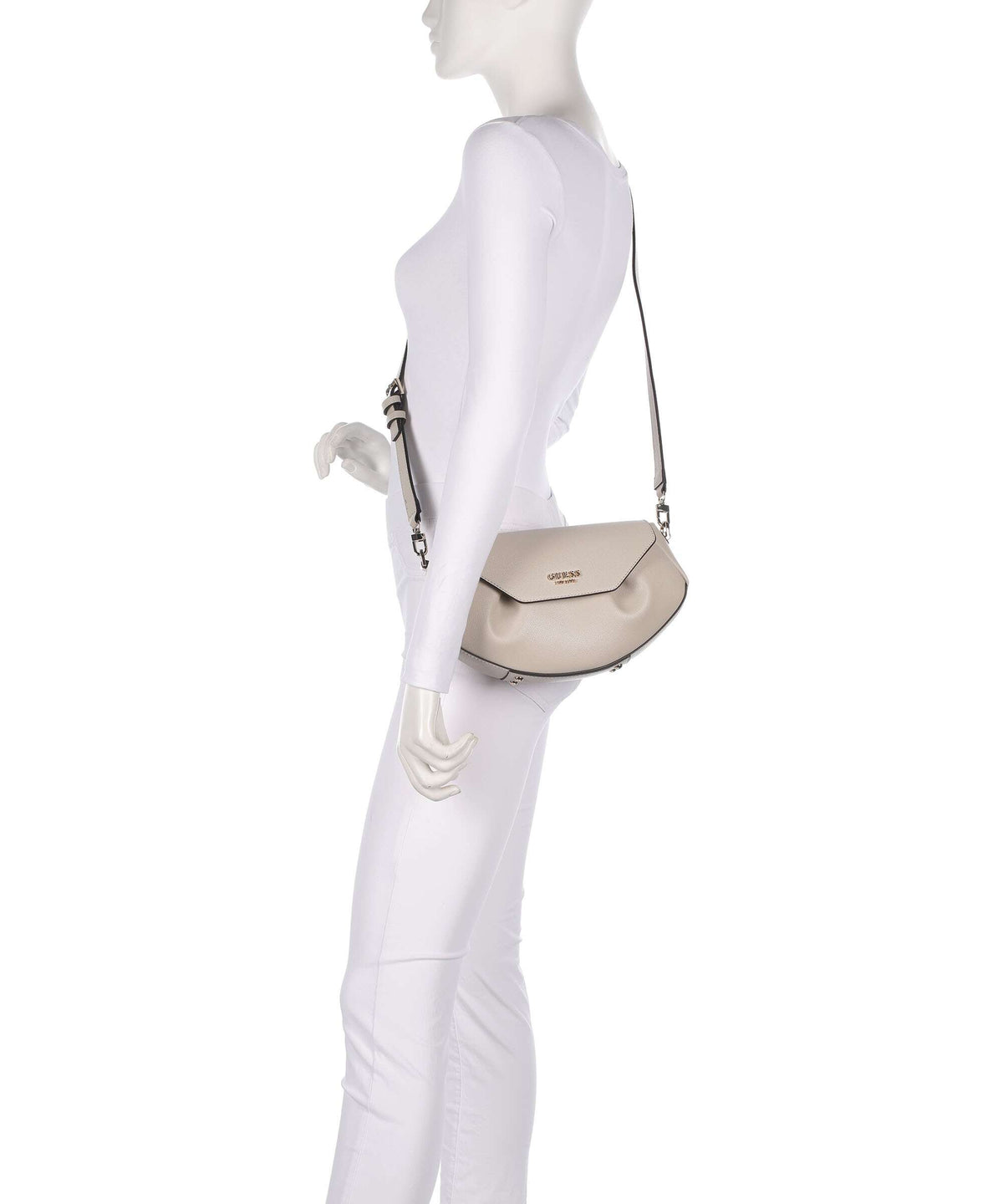 Guess Amorette Crossbody bag light taupe