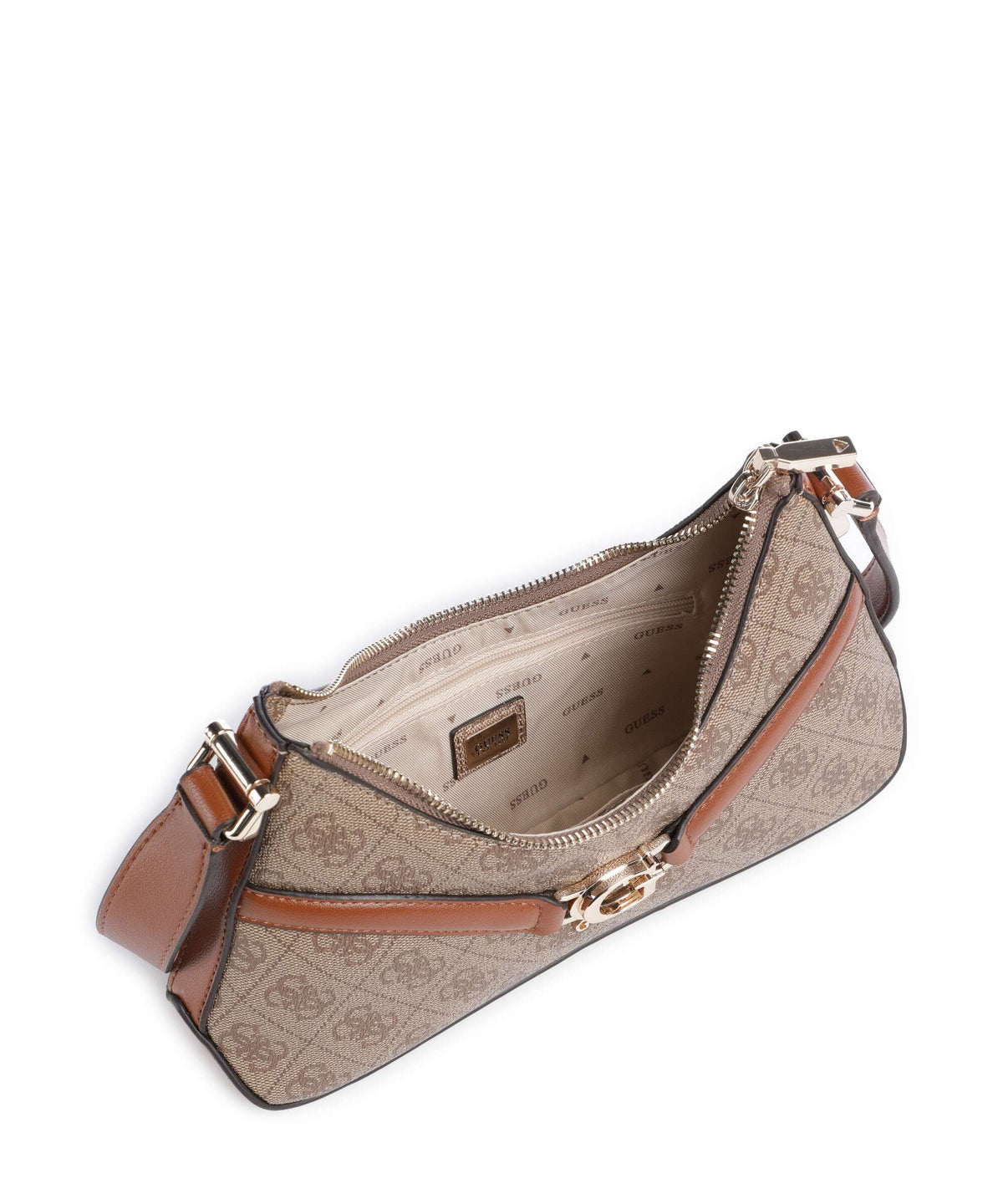 Guess Dea Crossbody bag latte logo