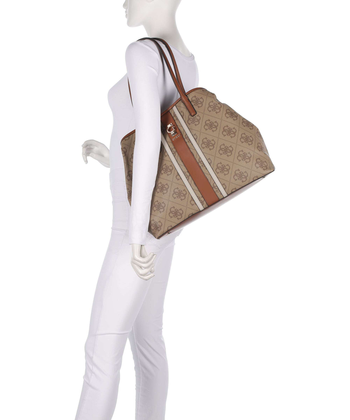 Guess Erenia Tote bag latte logo