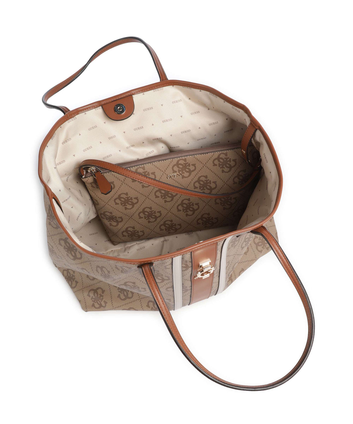 Guess Erenia Tote bag latte logo