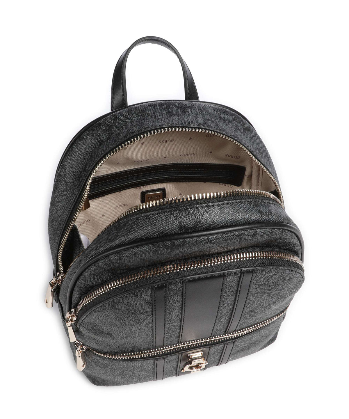 Guess Erenia Backpack coal logo