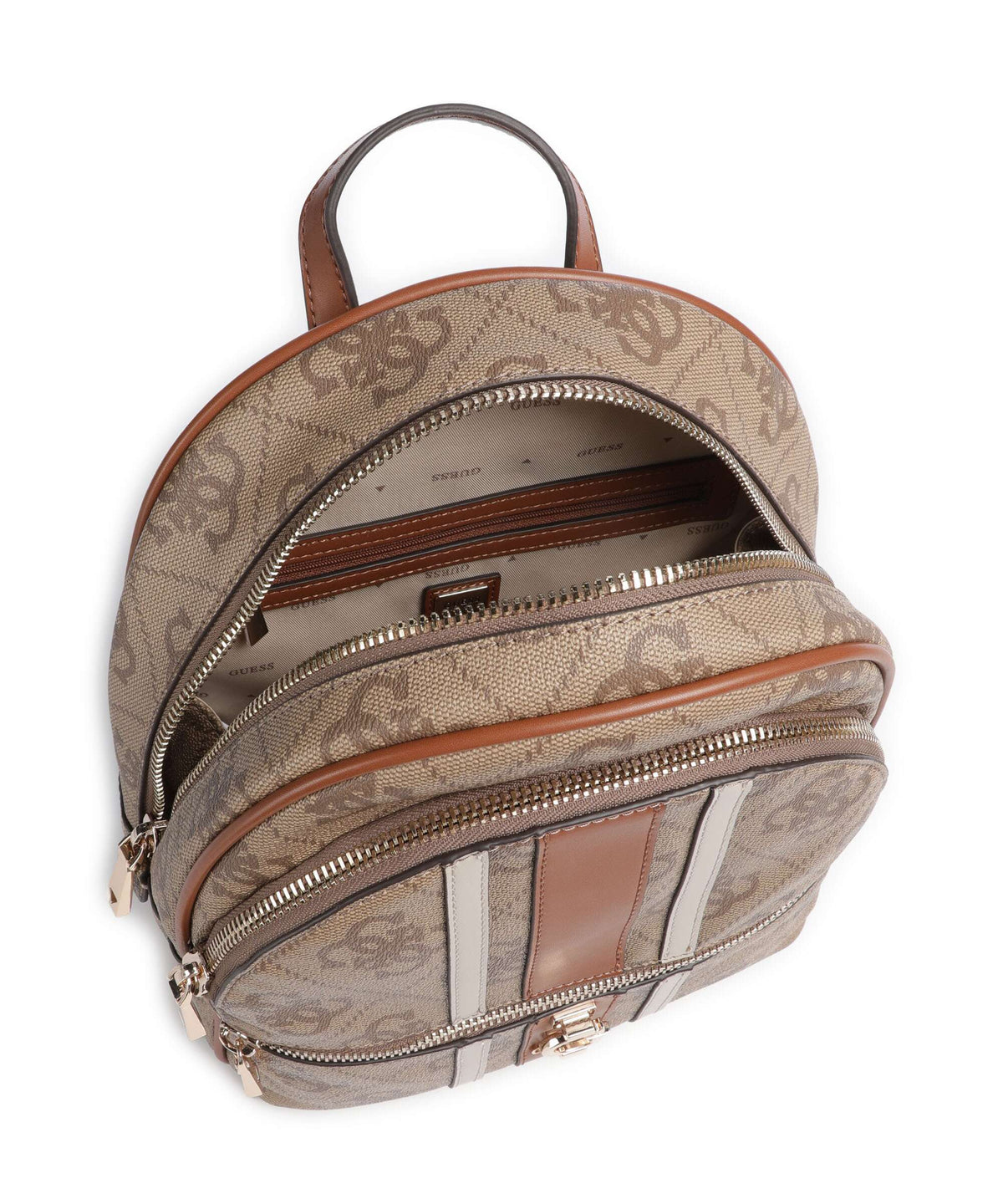 Guess Erenia Backpack latte logo