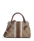 Guess Noelle II Luxury Handbag latte logo/brown