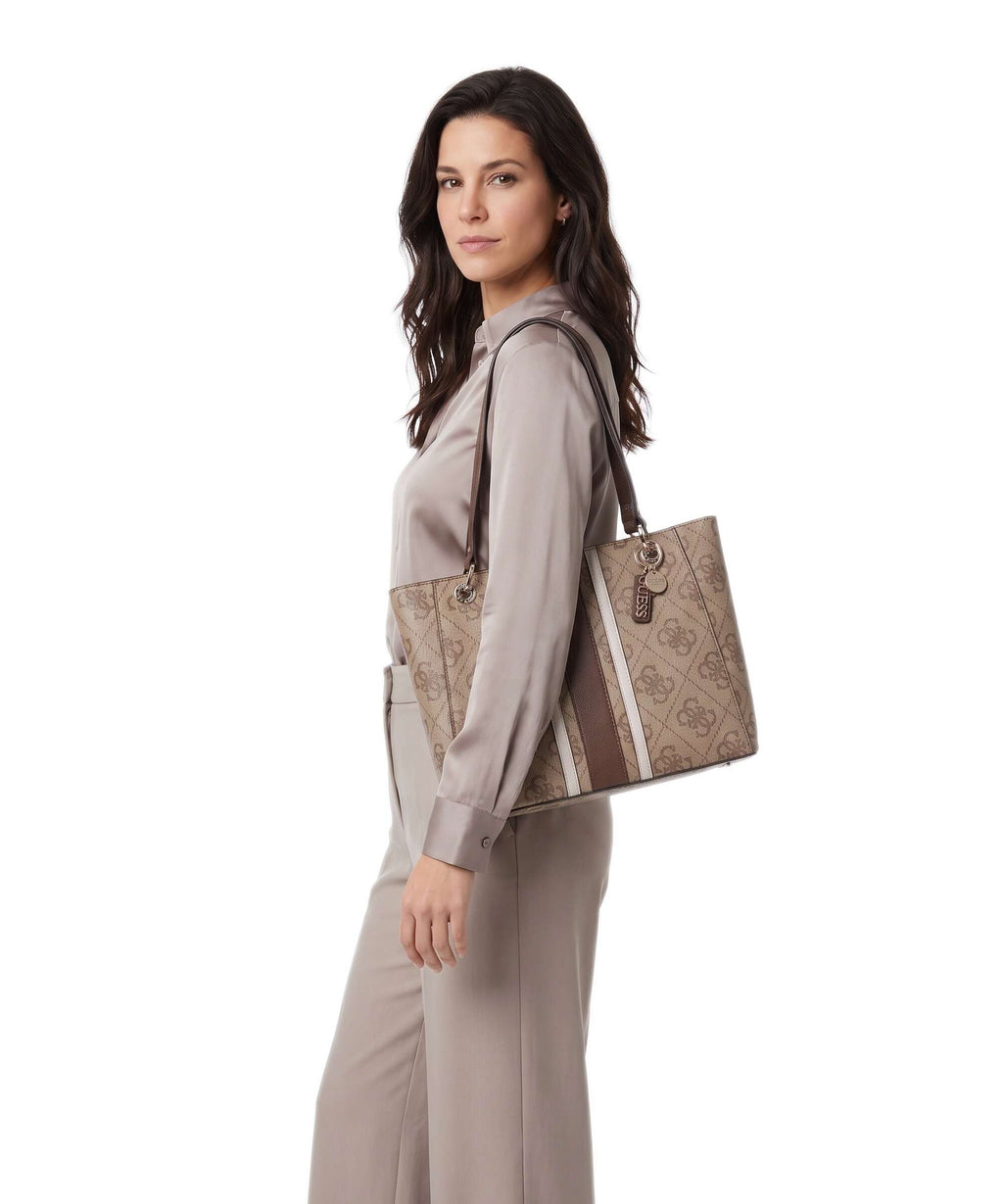 Guess Noelle II Tote bag latte logo/brown