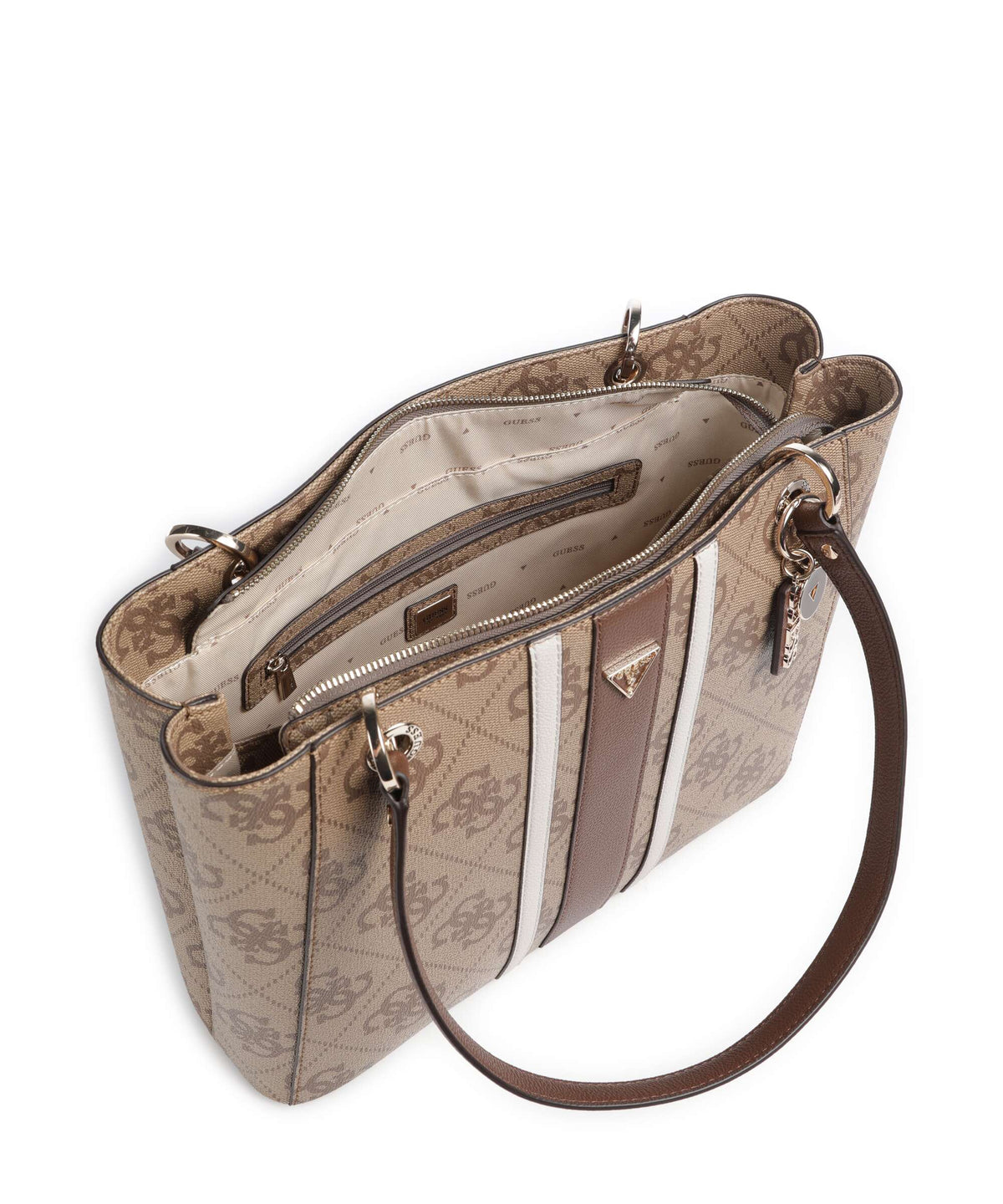 Guess Noelle II Tote bag latte logo/brown