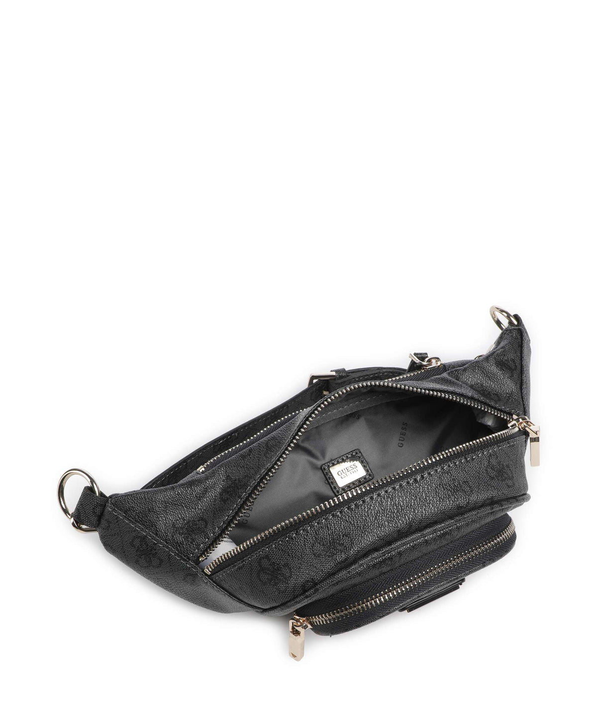 Guess Latona Belt bag coal logo