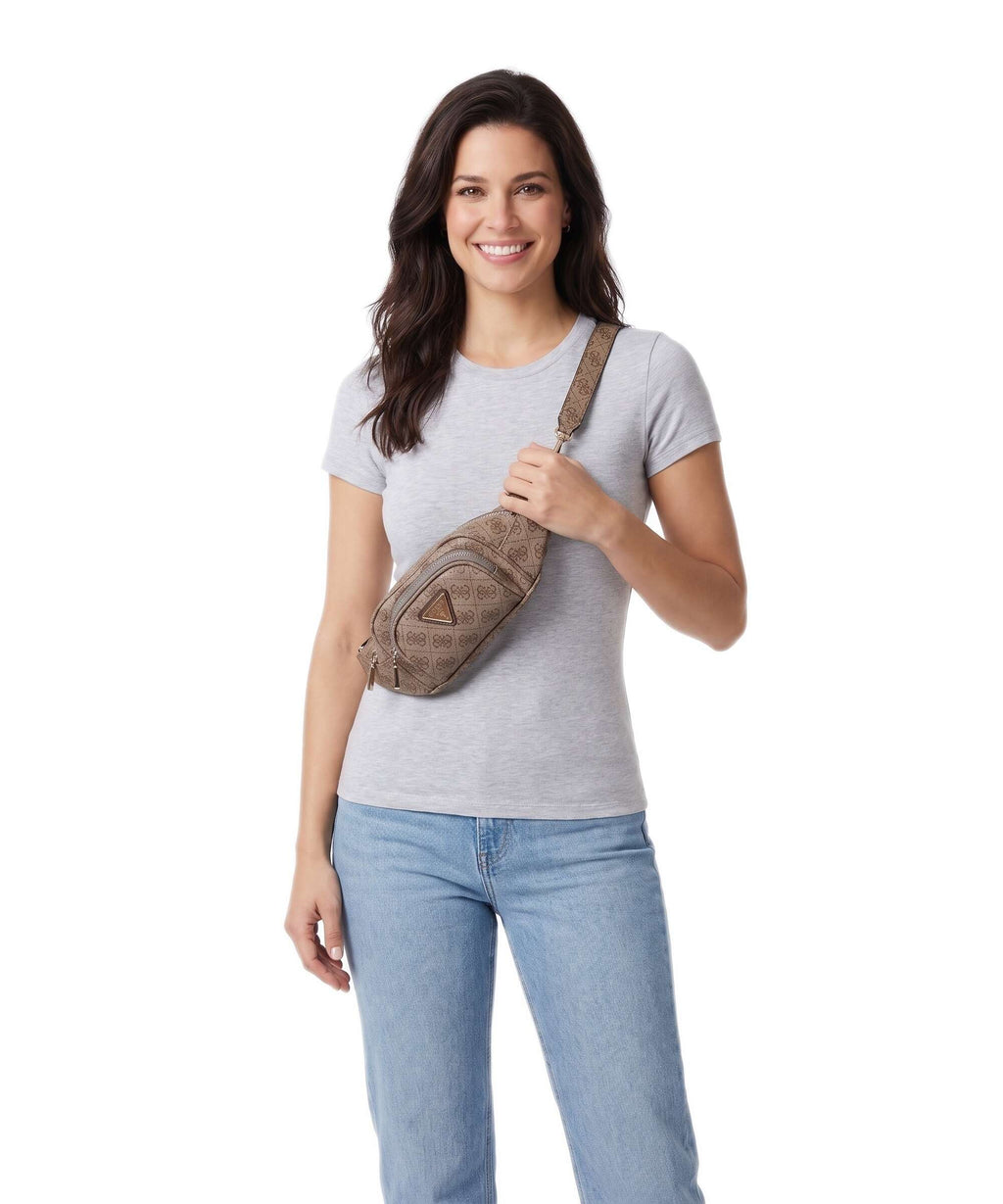 Guess Latona Belt bag latte logo