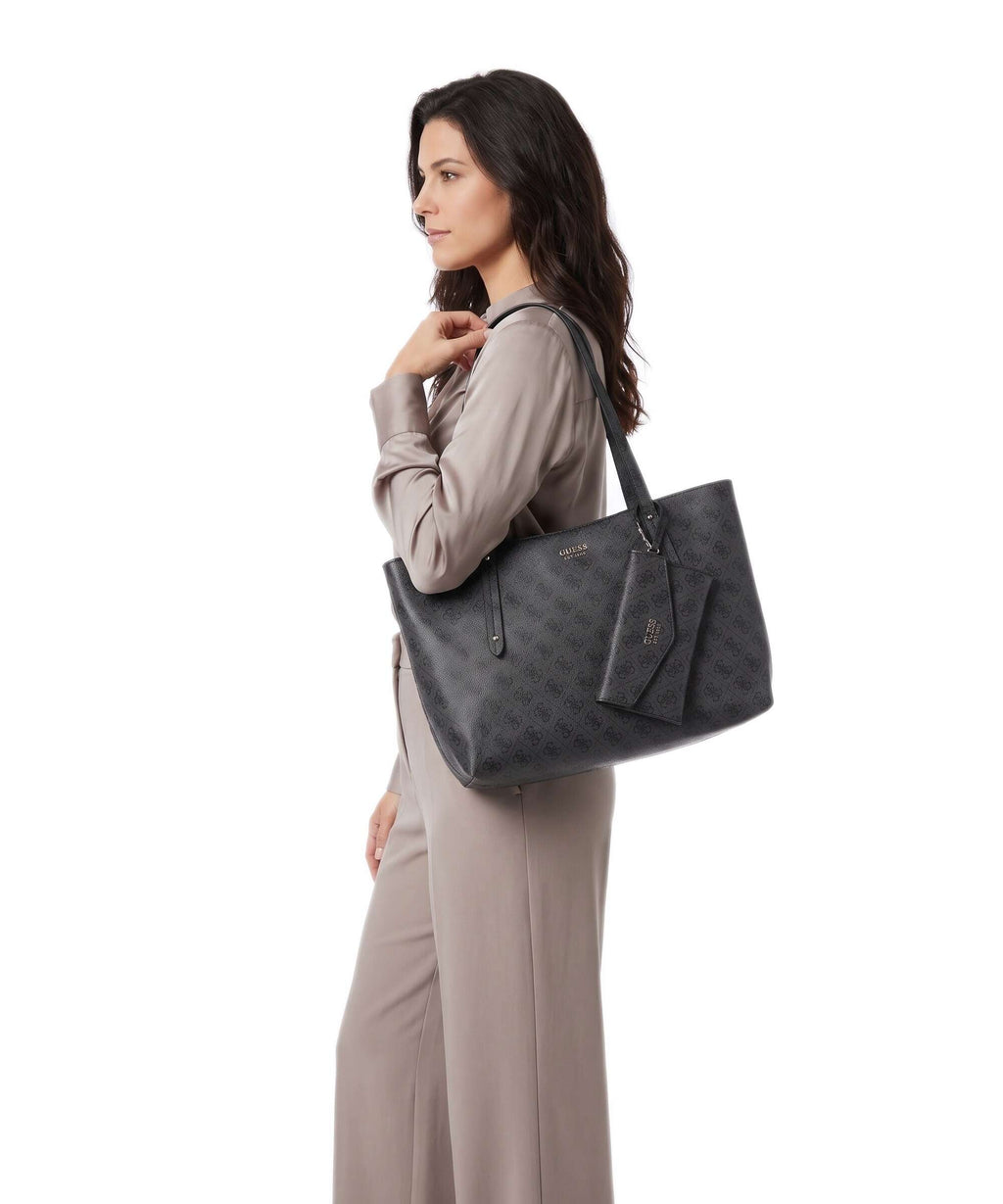 Guess Brenton Tote bag coal logo