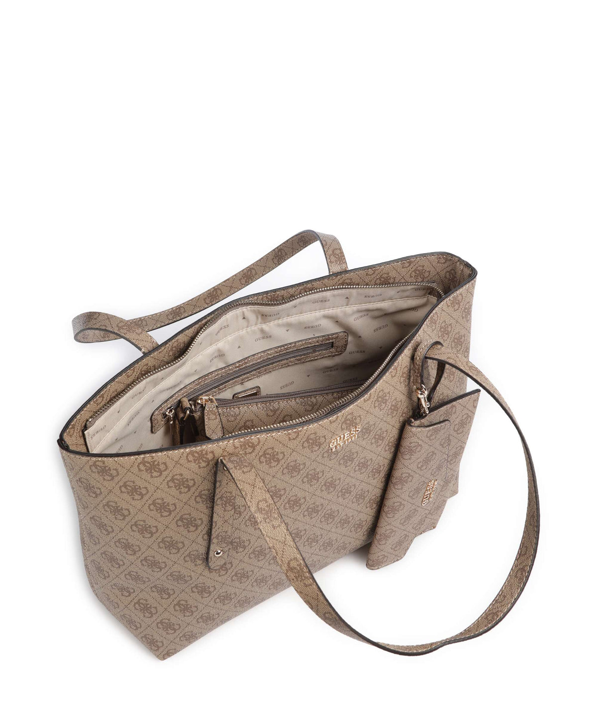 Guess Brenton Tote bag latte logo