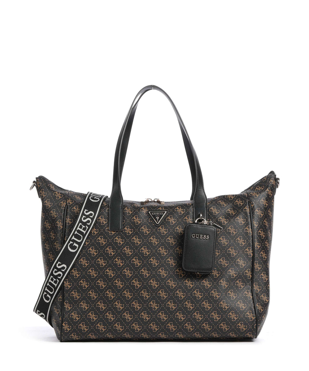 Guess Latona Large Weekend bag brown logo/black