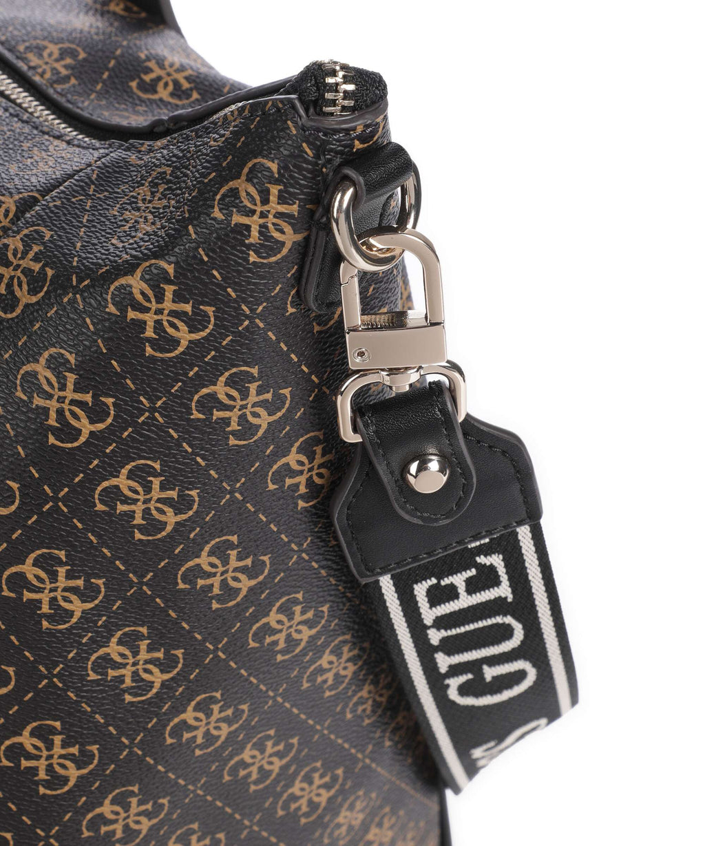 Guess Latona Large Weekend bag brown logo/black