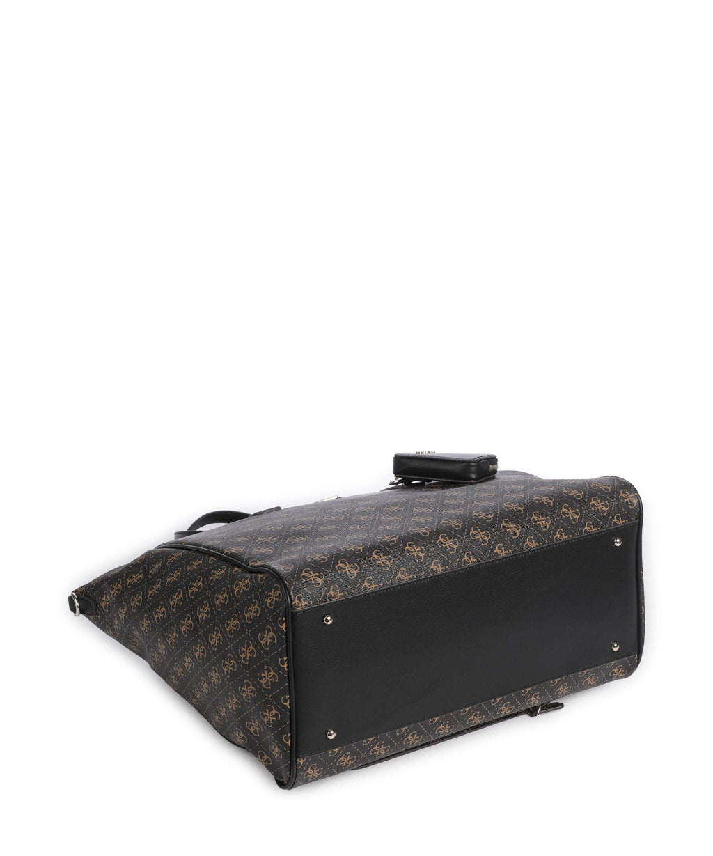 Guess Latona Large Weekend bag brown logo/black