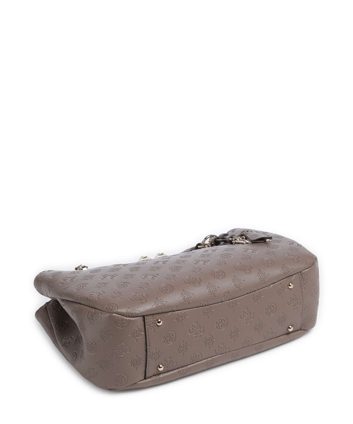 Guess Carmella Girlfriend Handbag taupe logo