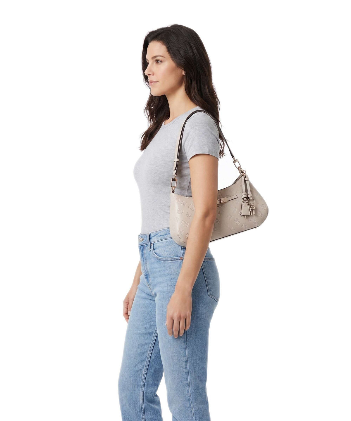 Guess Carmella Shoulder bag bone logo