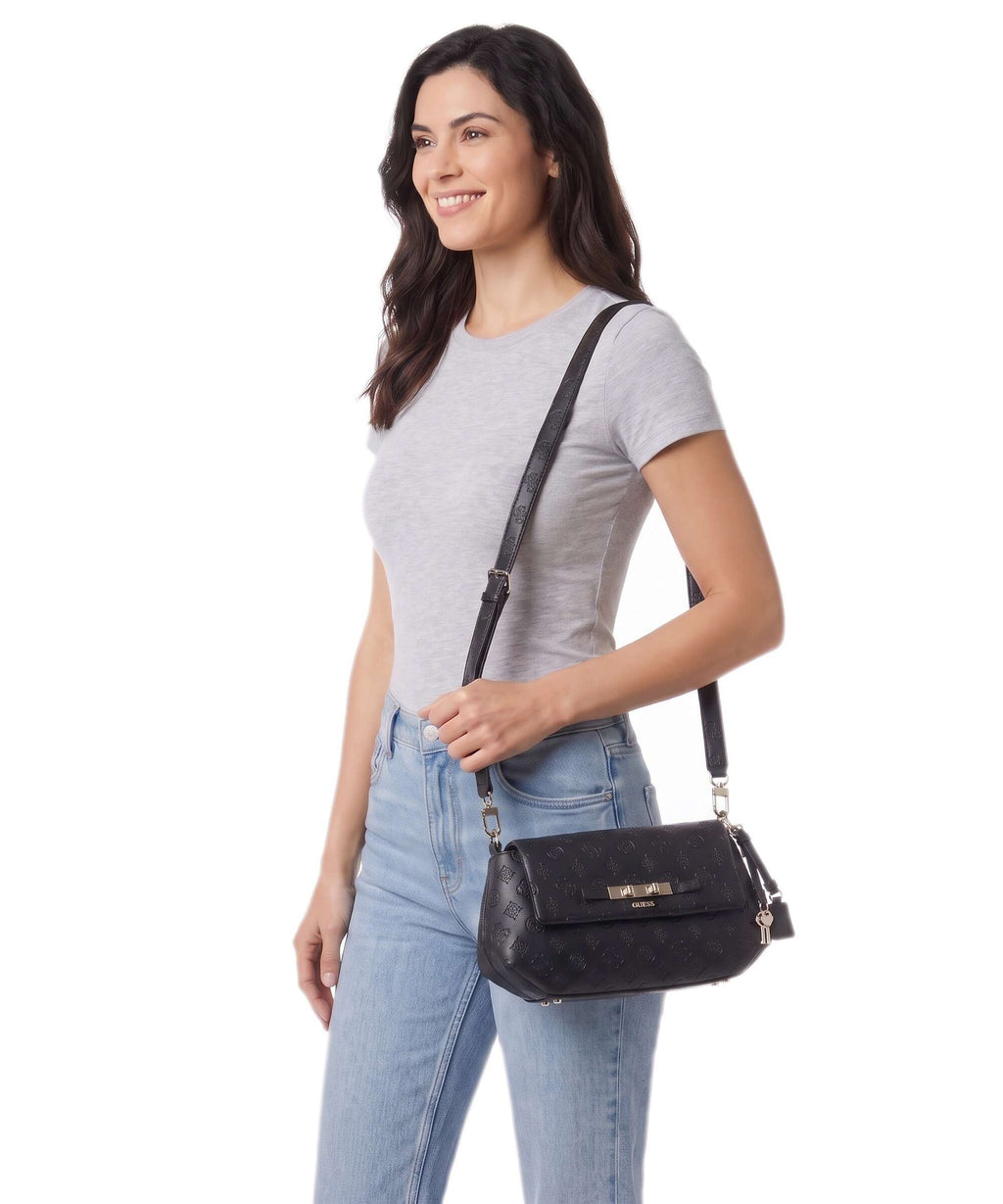 Guess Carmella Crossbody bag black logo