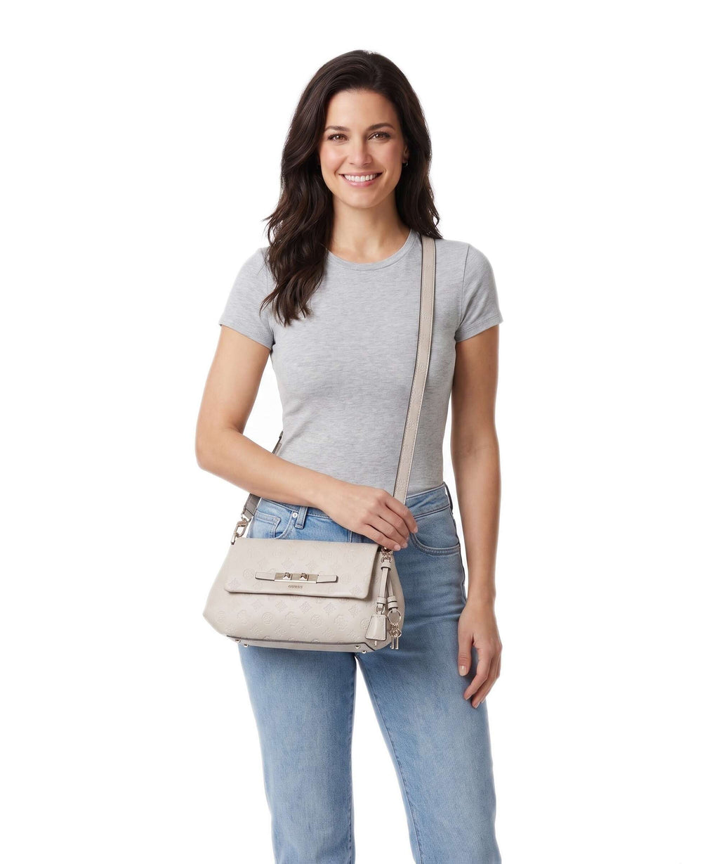 Guess Carmella Crossbody bag bone logo