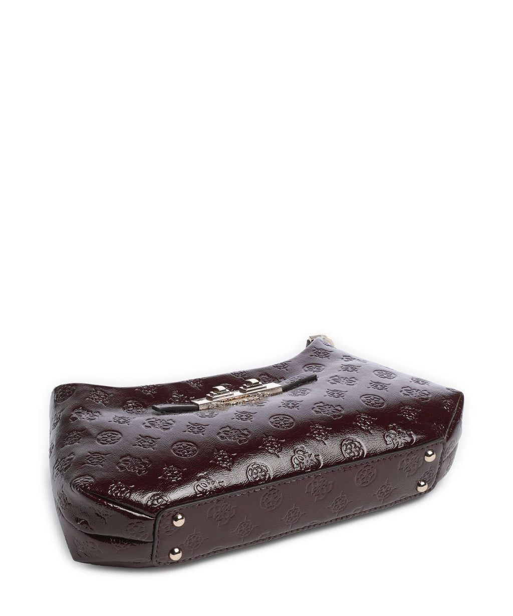 Guess Carmella Shoulder bag burgundy logo