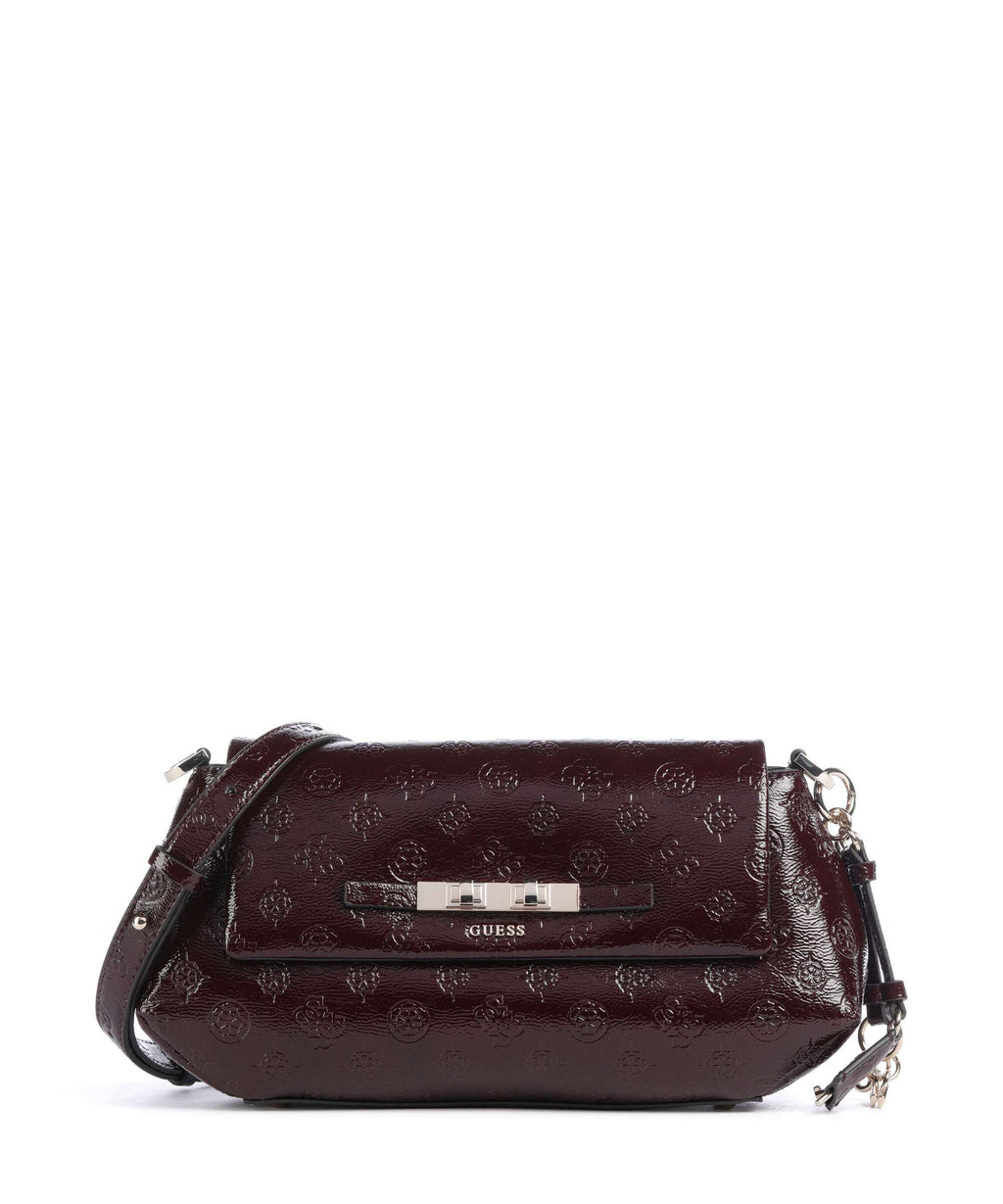 Guess Carmella Crossbody bag burgundy logo