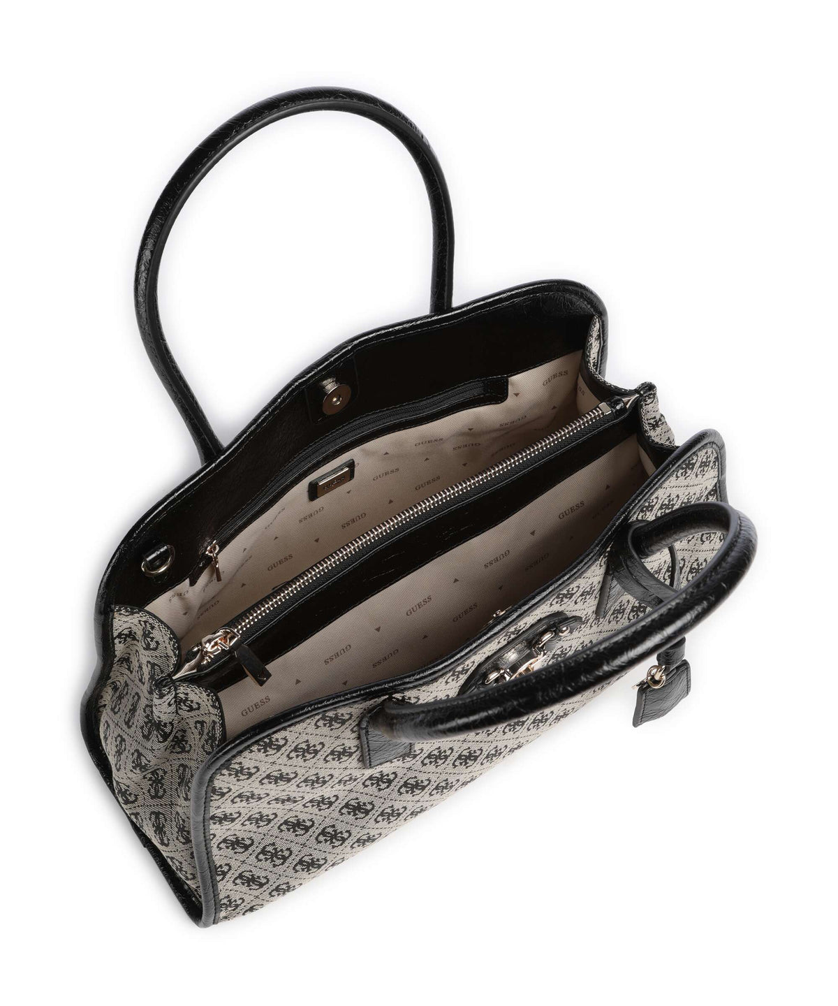 Guess Samantha Girlfriend Handbag black logo