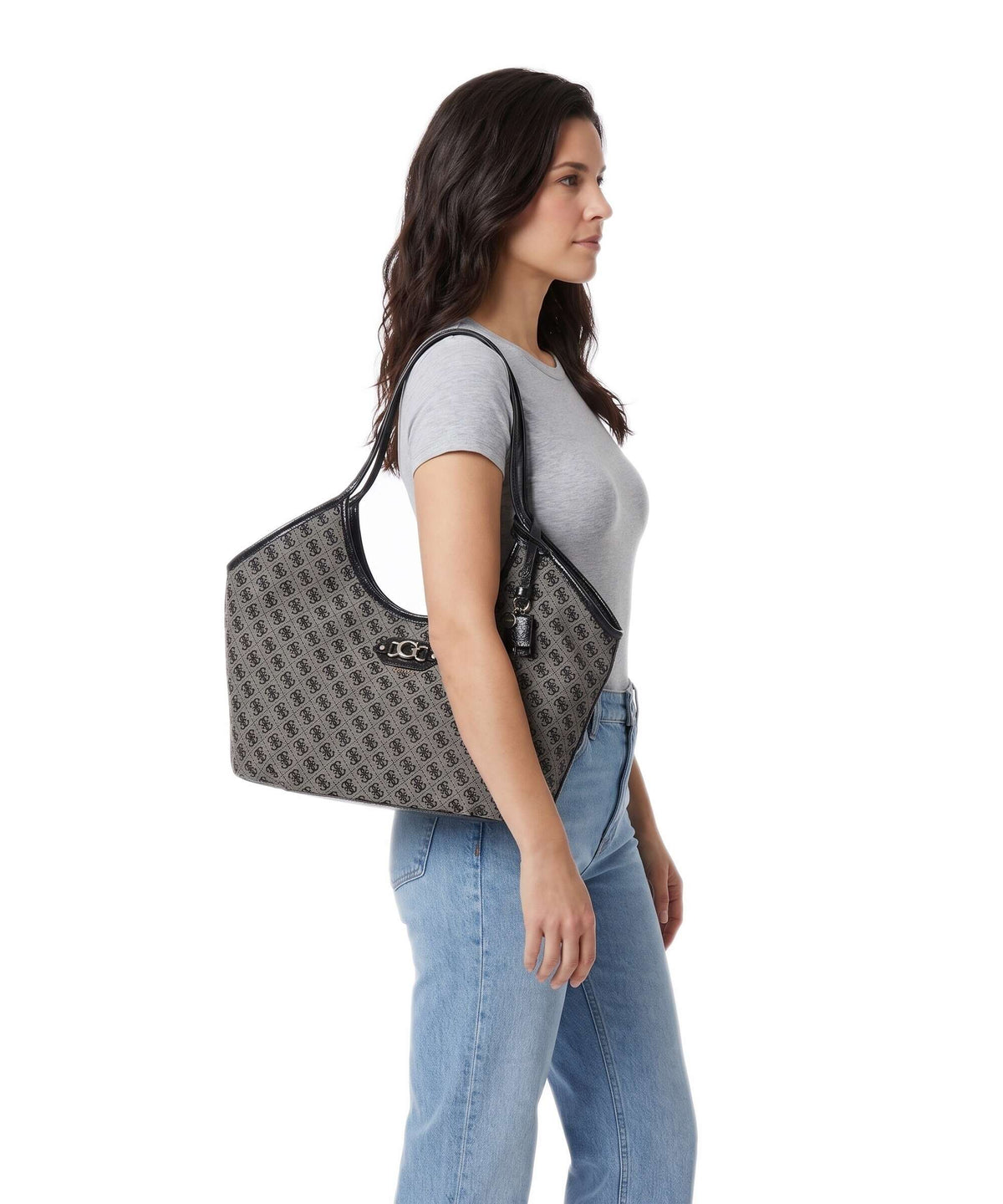Guess Samantha Girlfriend Tote bag black logo