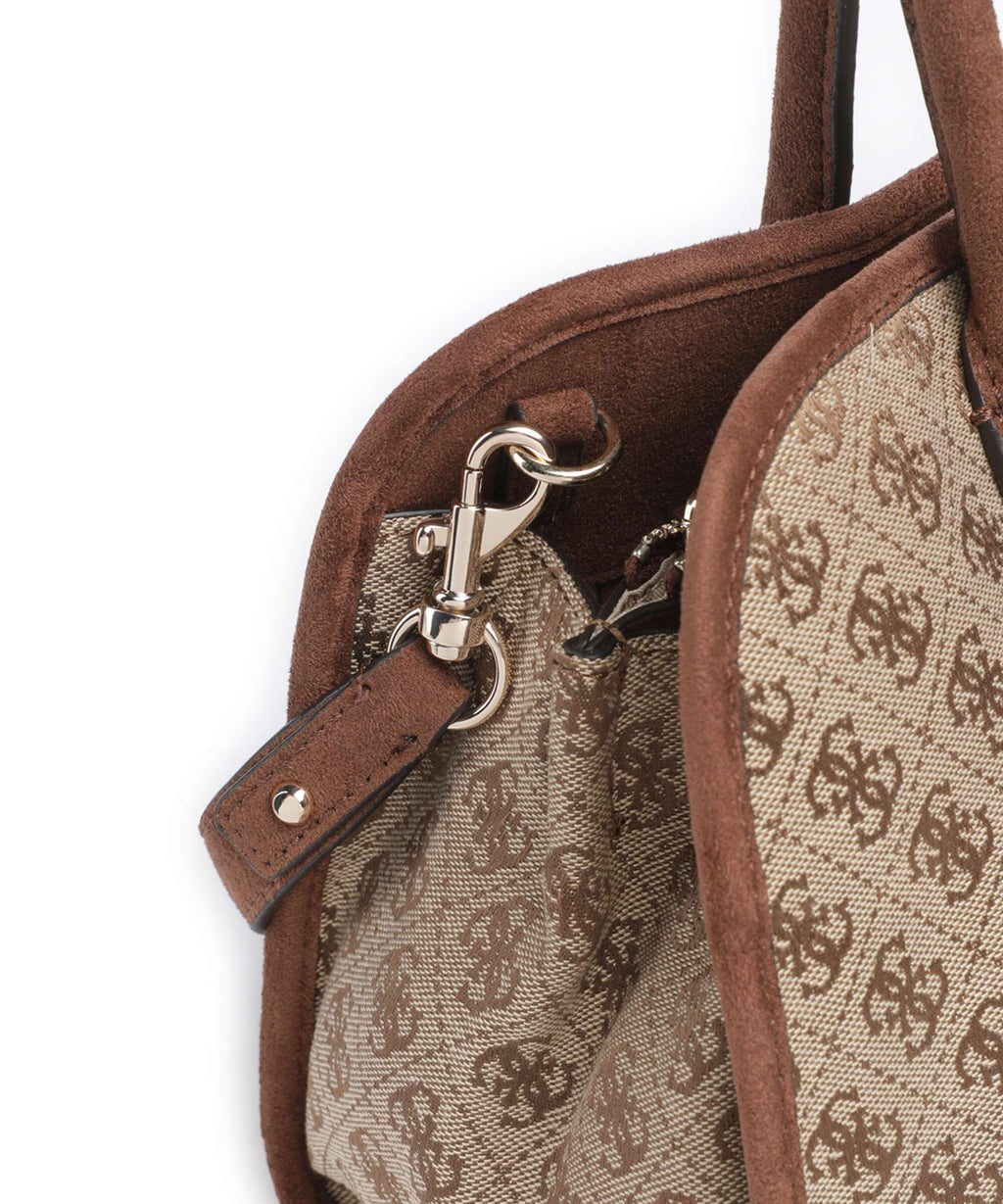 Guess Samantha Girlfriend Handbag latte logo/brown