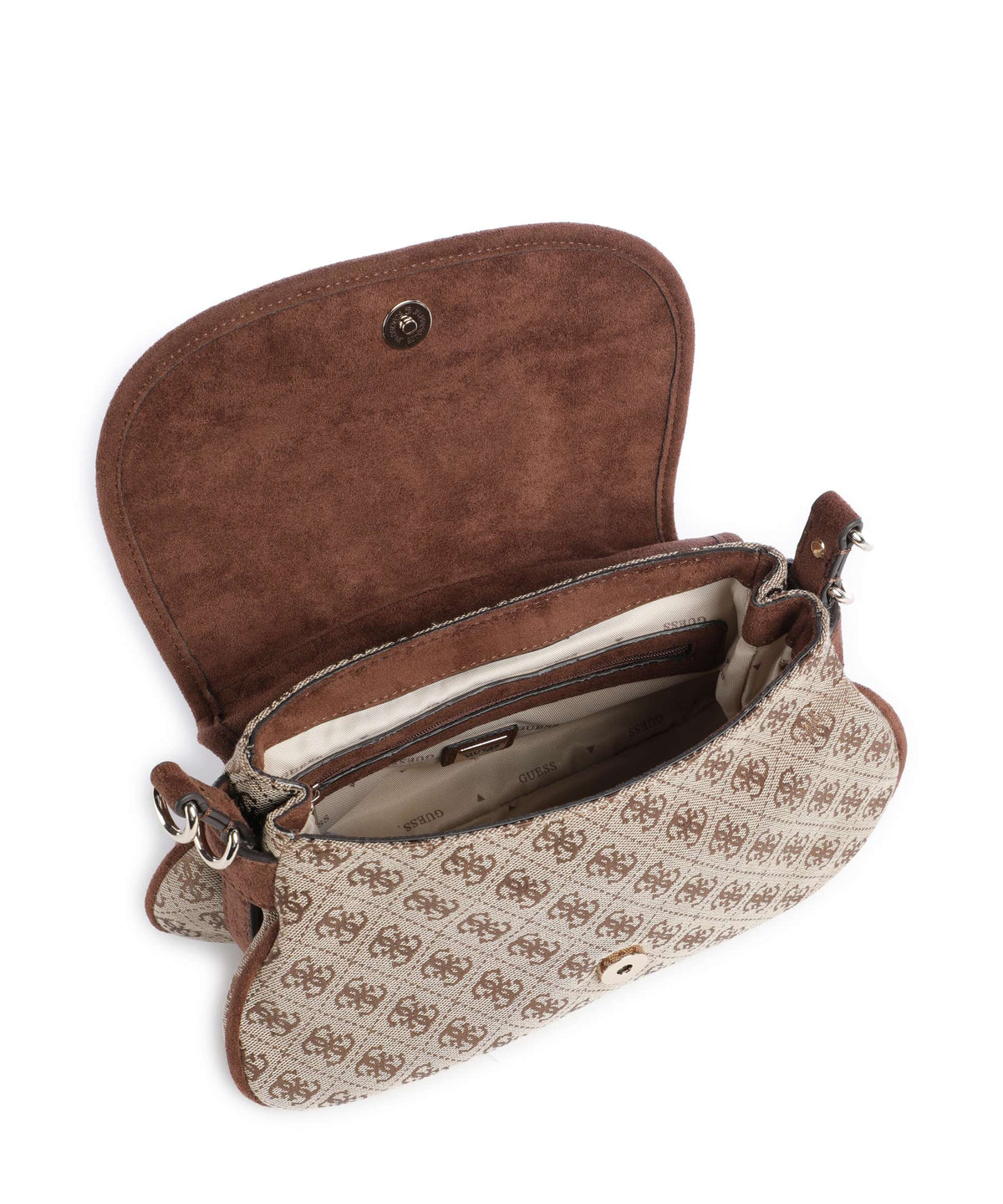 Guess Samantha Shoulder bag latte logo/brown