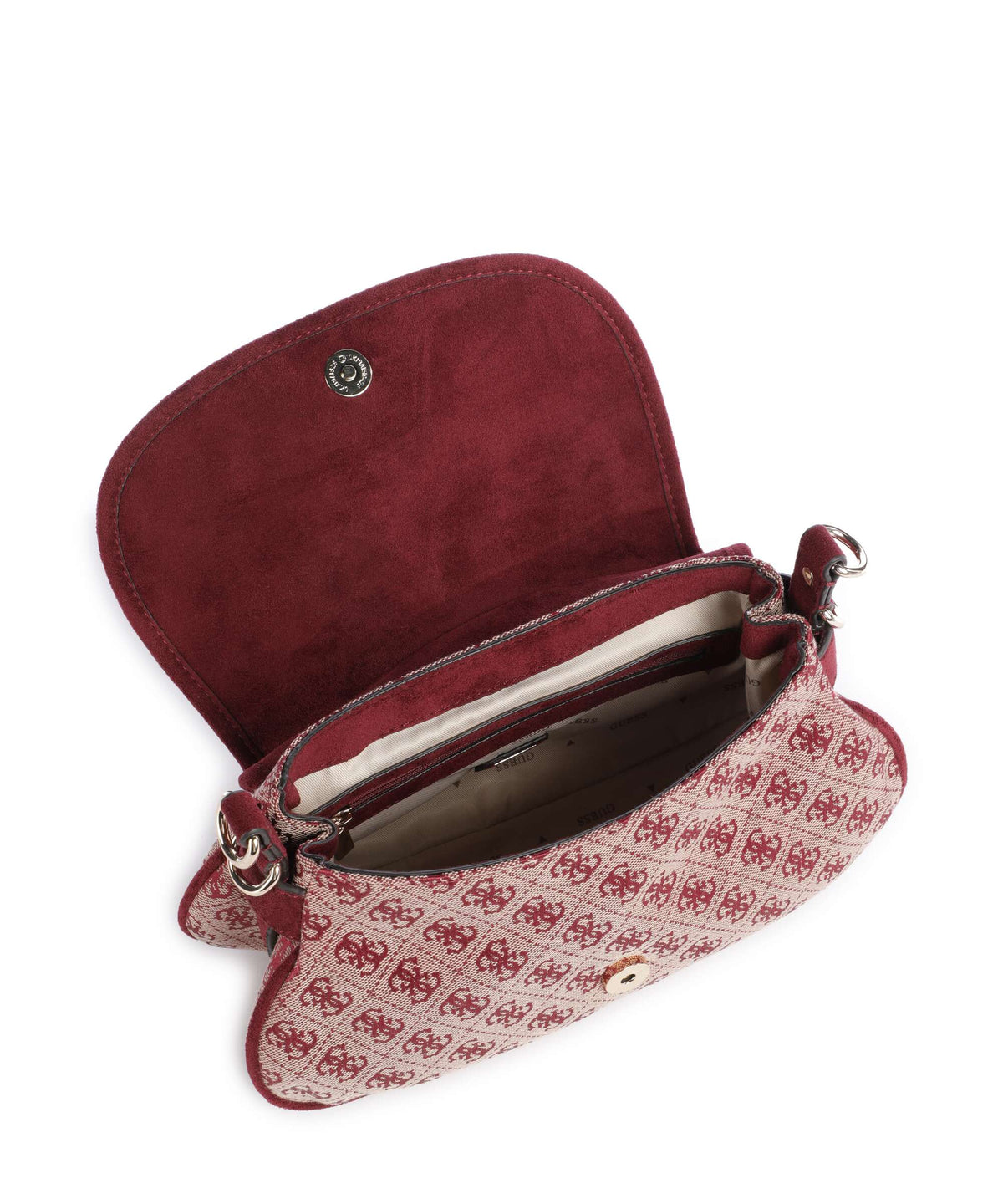 Guess Samantha Shoulder bag merlot logo