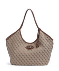 Guess Samantha Girlfriend Tote bag latte logo/brown