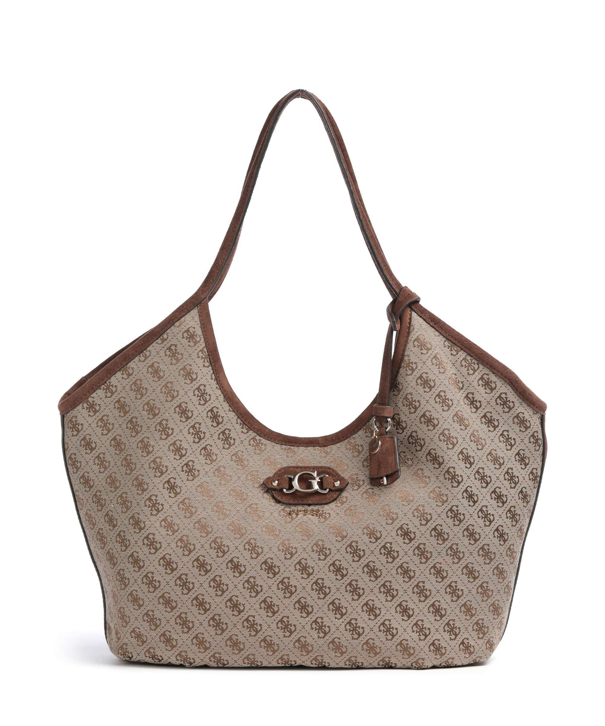 Guess Samantha Girlfriend Tote bag latte logo/brown