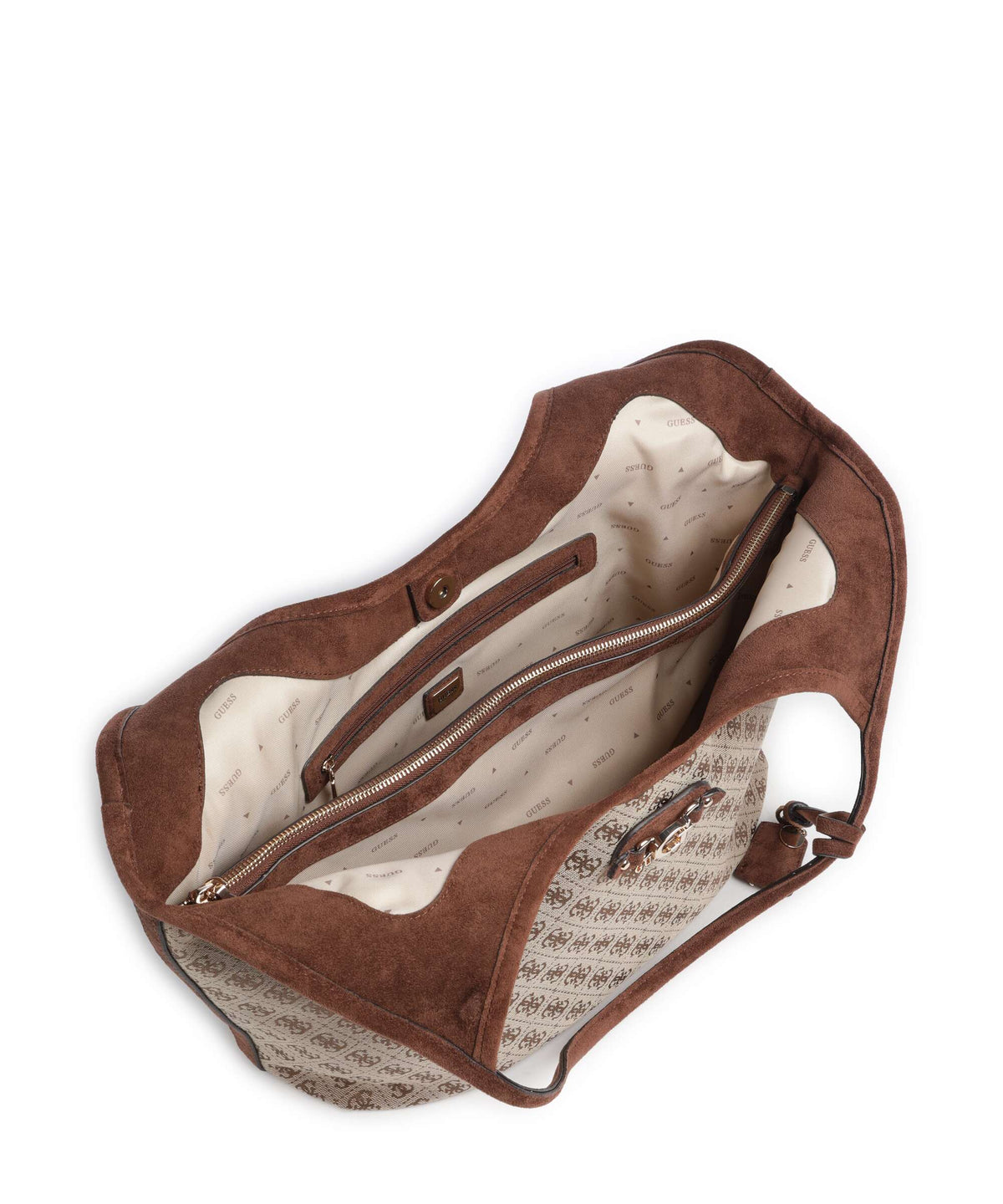 Guess Samantha Girlfriend Tote bag latte logo/brown