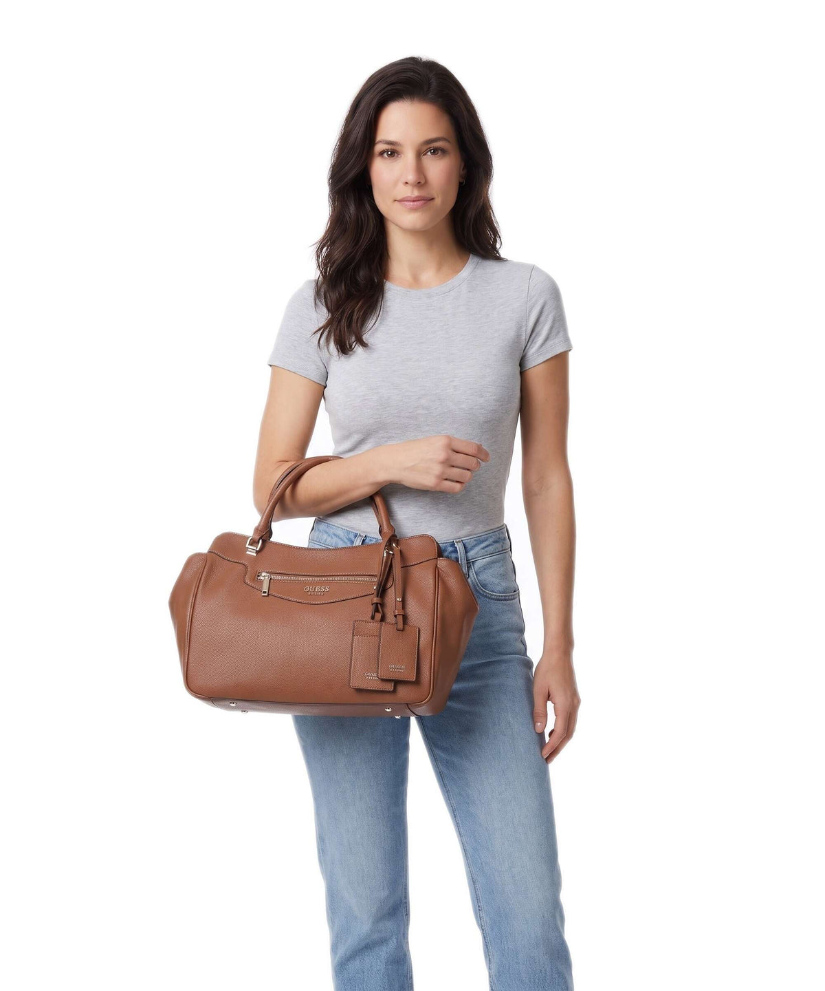 Guess Antonia Handbag cognac