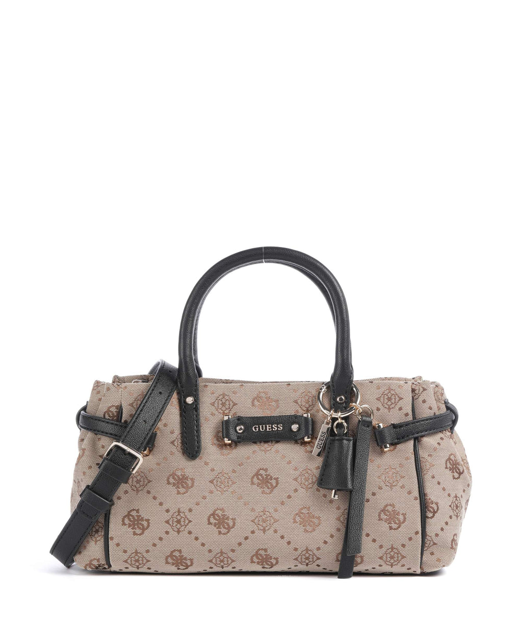 Guess Dorothy Girlfriend Small Handbag latte logo/black