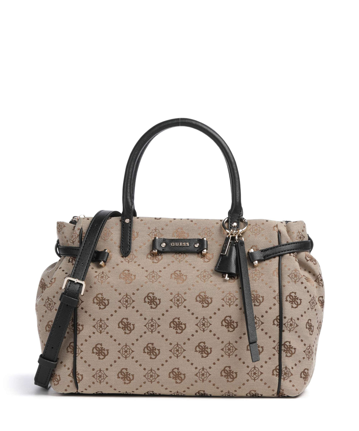 Guess Dorothy Girlfriend Handbag latte logo/black