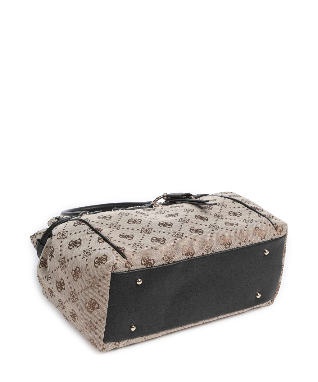Guess Dorothy Girlfriend Handbag latte logo/black