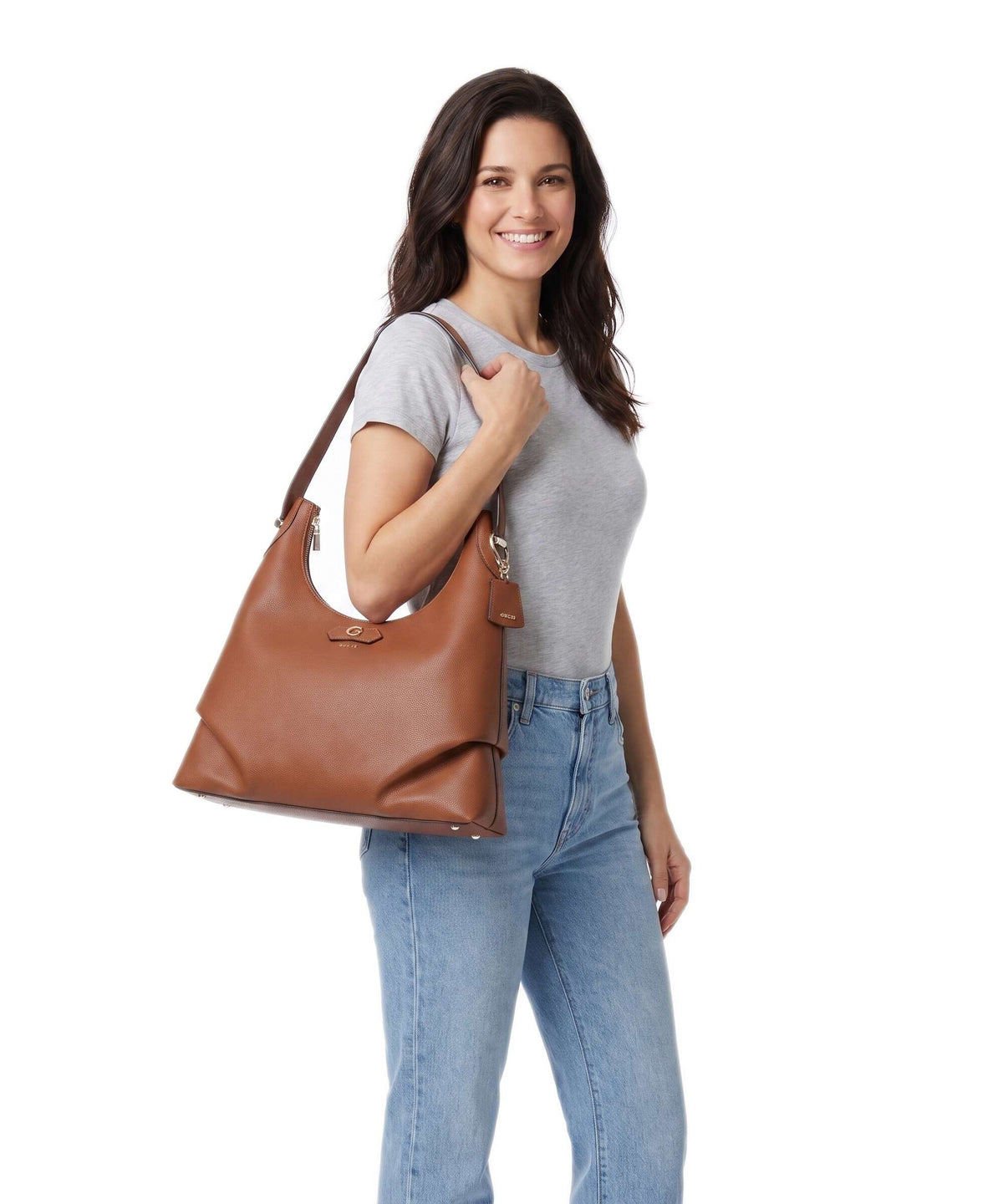Guess Suzy Hobo bag cognac