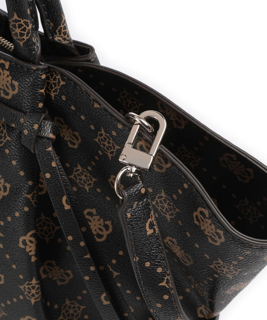Guess Allegra Girlfriend Logo Handbag espresso logo