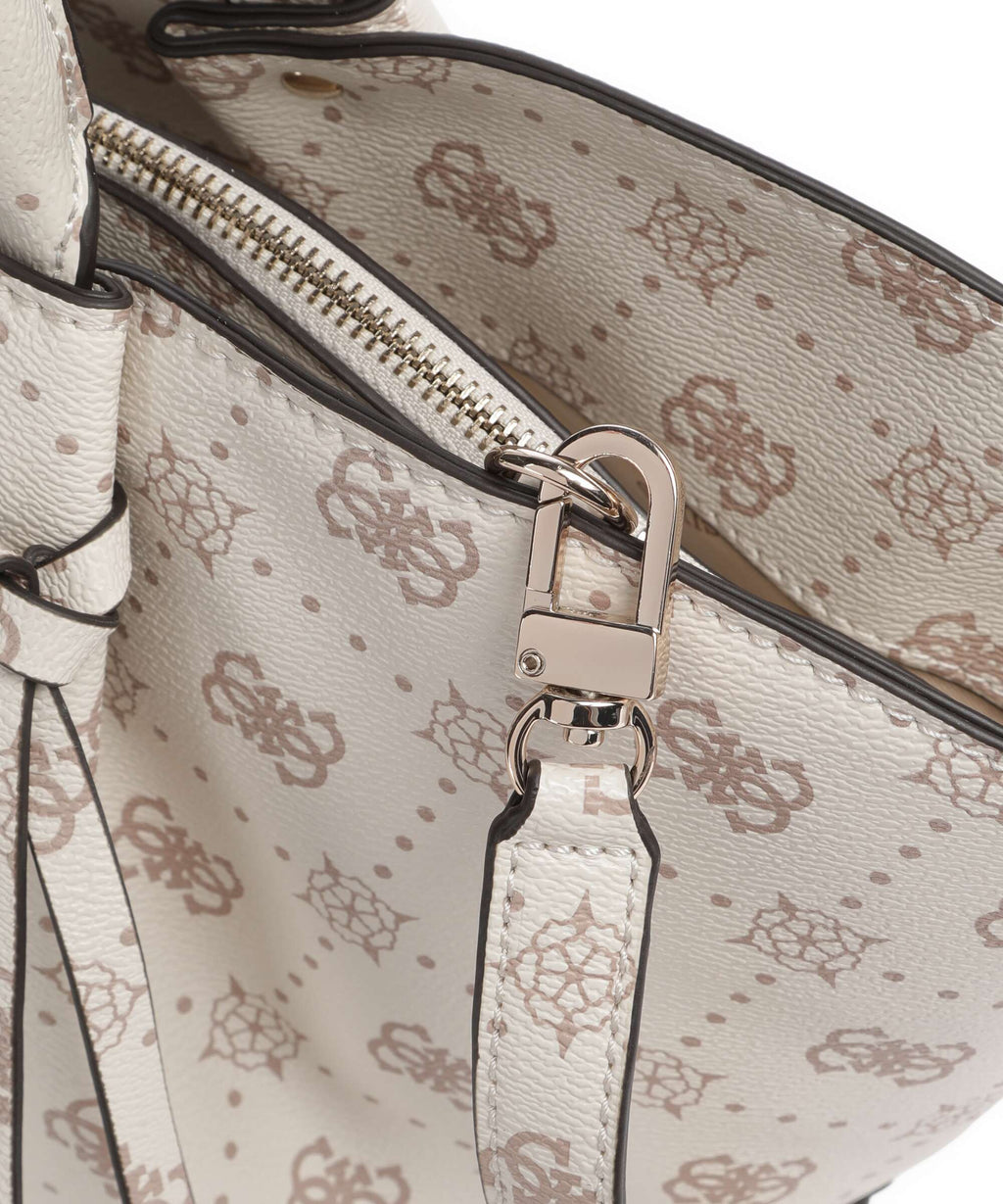Guess Allegra Girlfriend Logo Handbag vanilla logo
