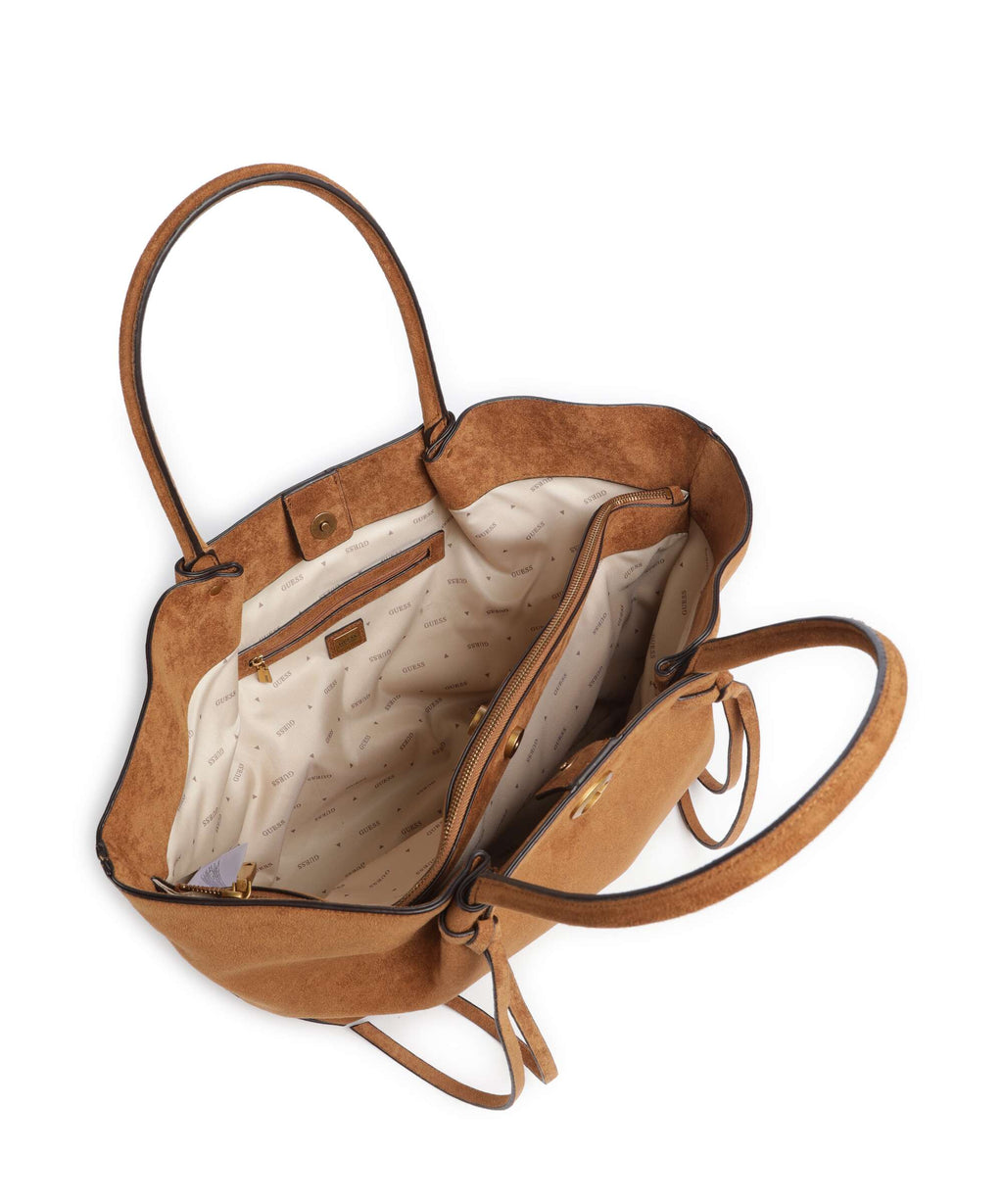 Guess Allegra Girlfriend Tote bag cognac