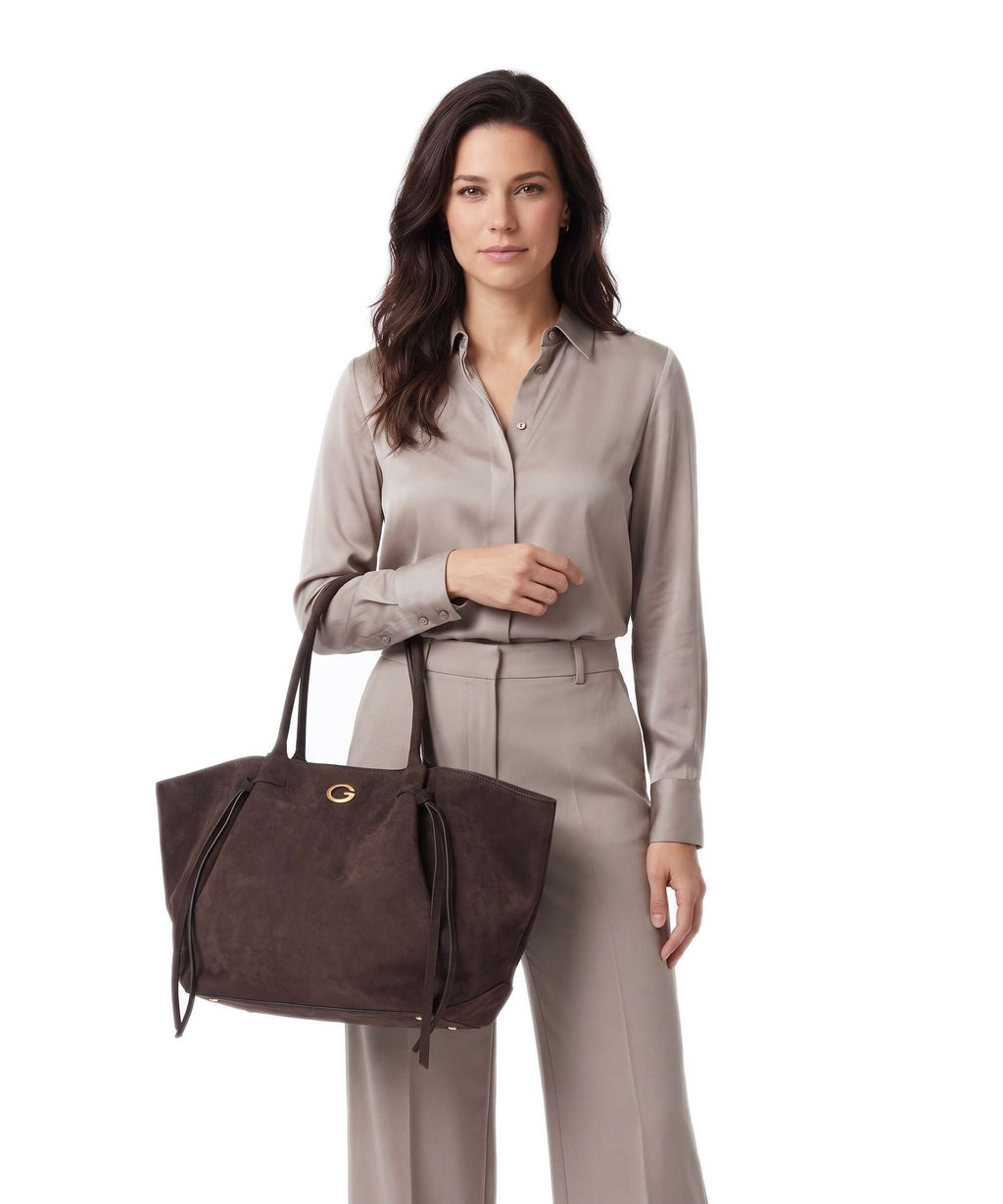 Guess Allegra Girlfriend Tote bag espresso