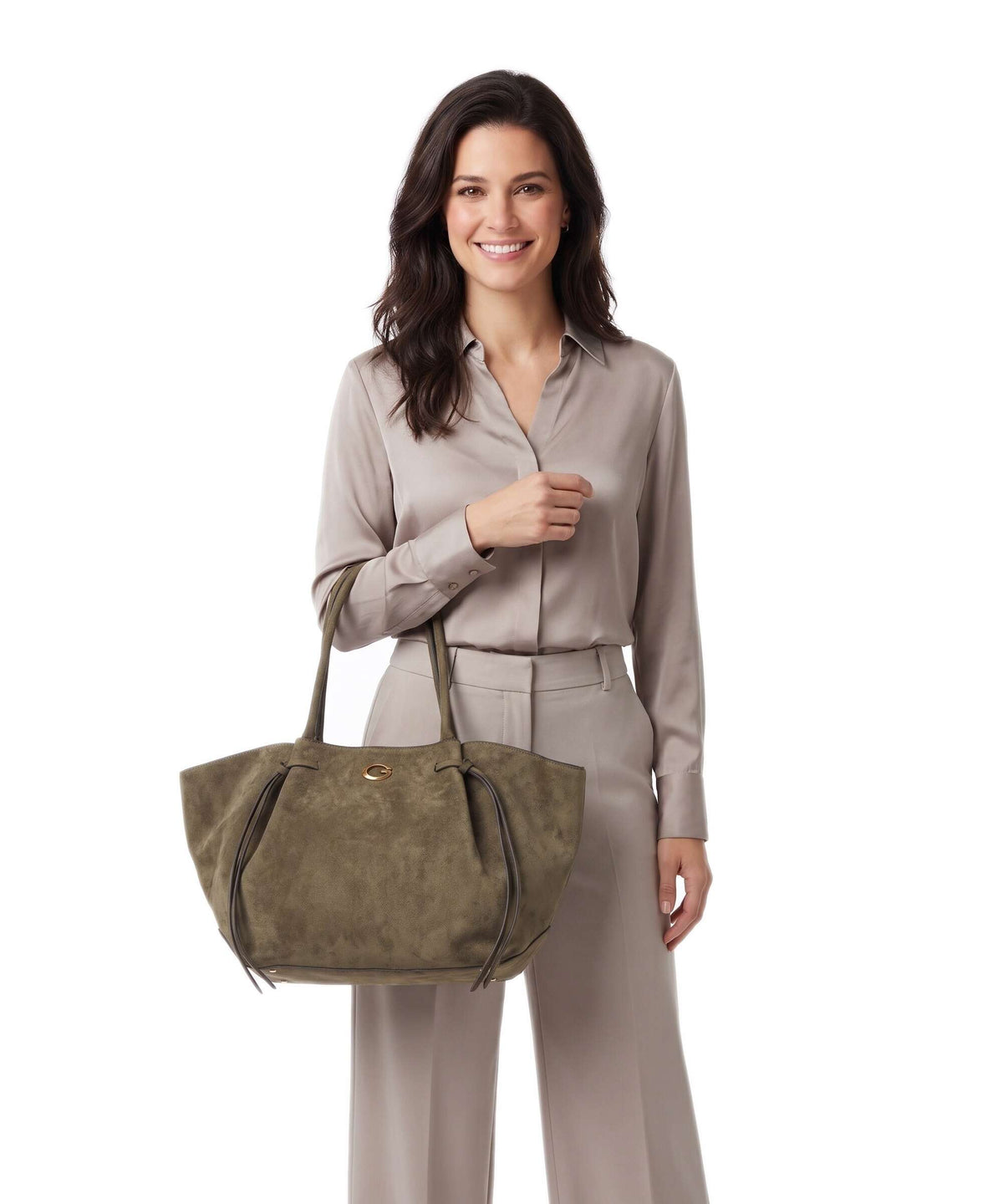 Guess Allegra Girlfriend Tote bag olive