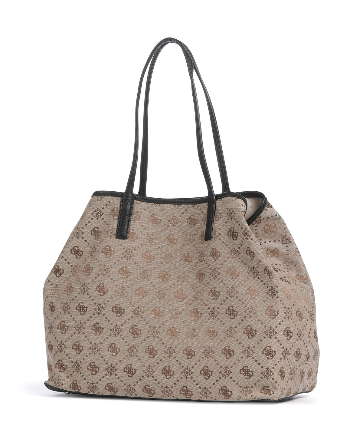 Guess Victtoria Large Tote bag latte logo/black