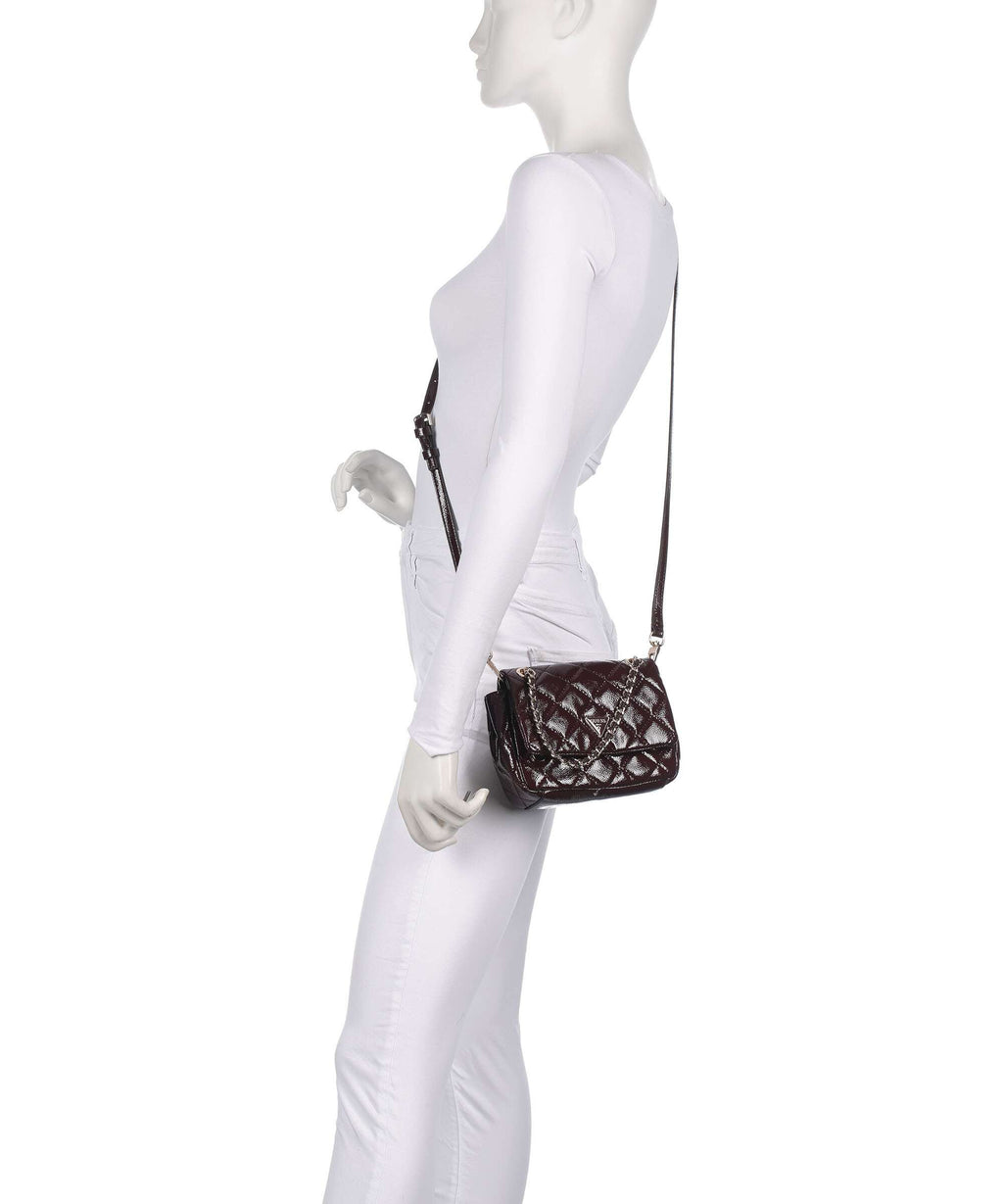 Guess Juliet Mini Crossbody bag burgundy