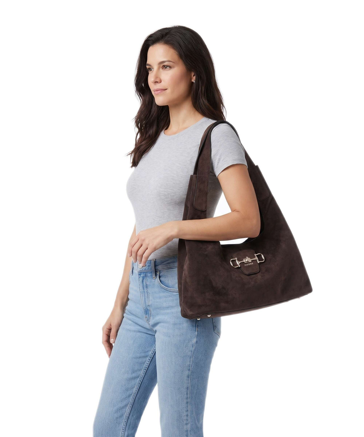 Guess Sunset Hobo bag espresso