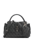 Guess Yvonne Girlfriend Logo Handbag coal logo