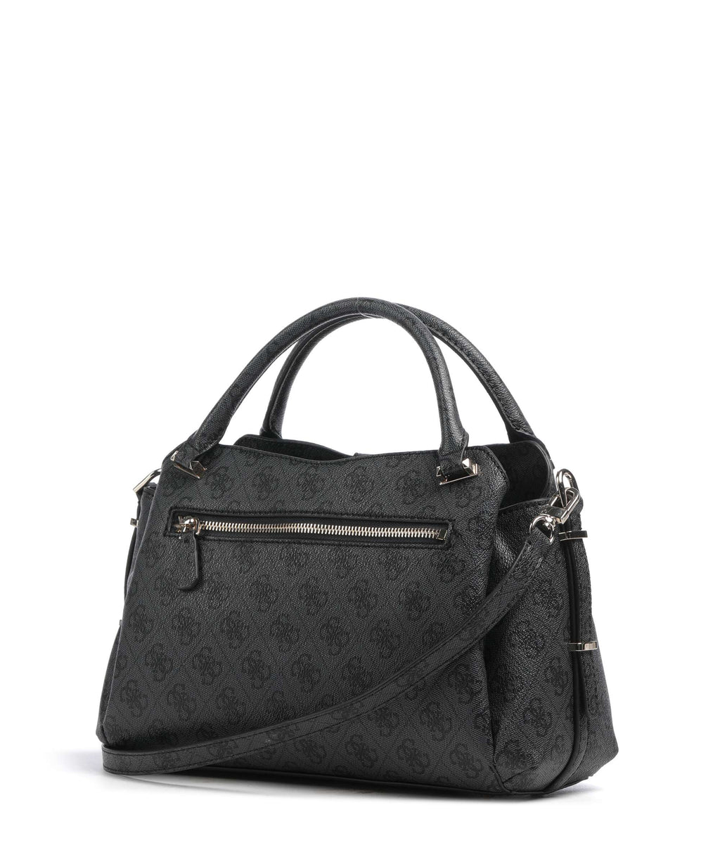 Guess Yvonne Girlfriend Logo Handbag coal logo