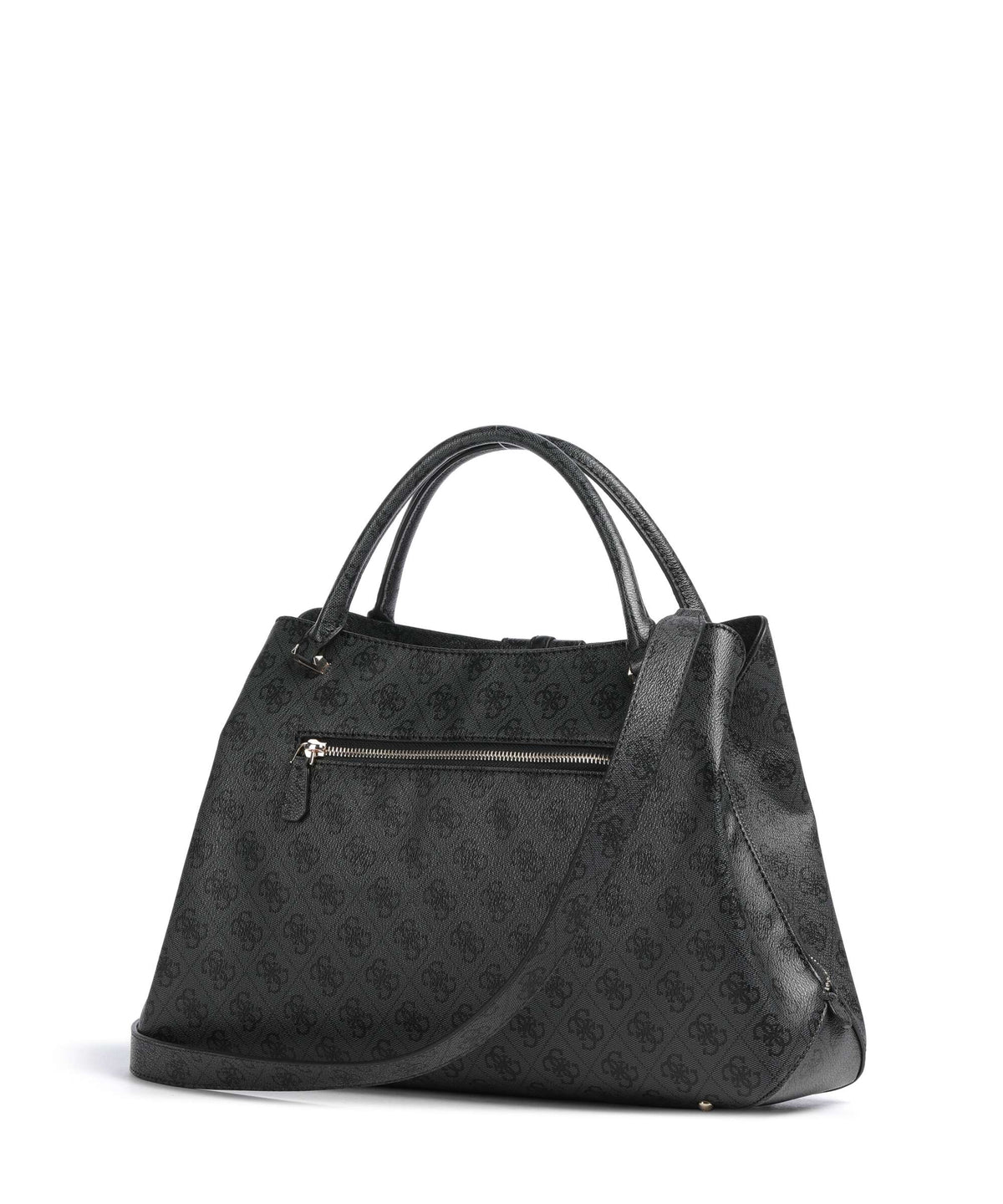Guess Yvonne Girlfriend Logo Handbag coal logo