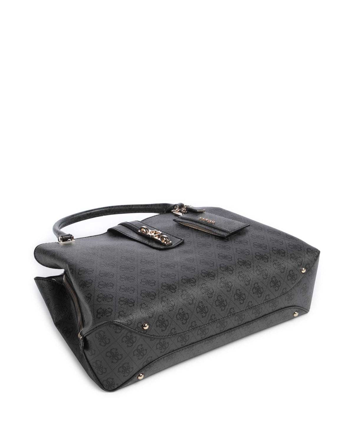 Guess Yvonne Girlfriend Logo Handbag coal logo